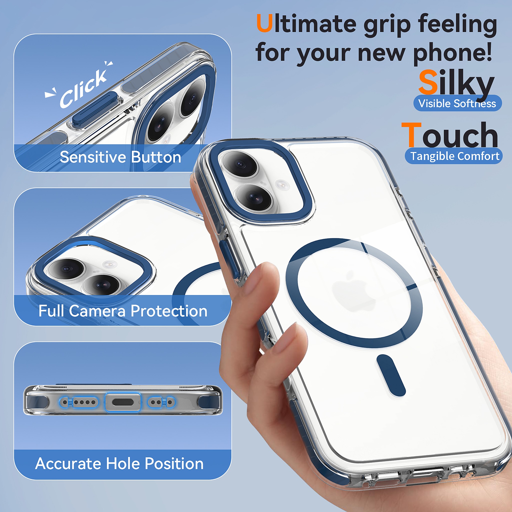 SendaFit Iridescent Two-Tone MagSafe Case for iPhone 16 Plus detail 1