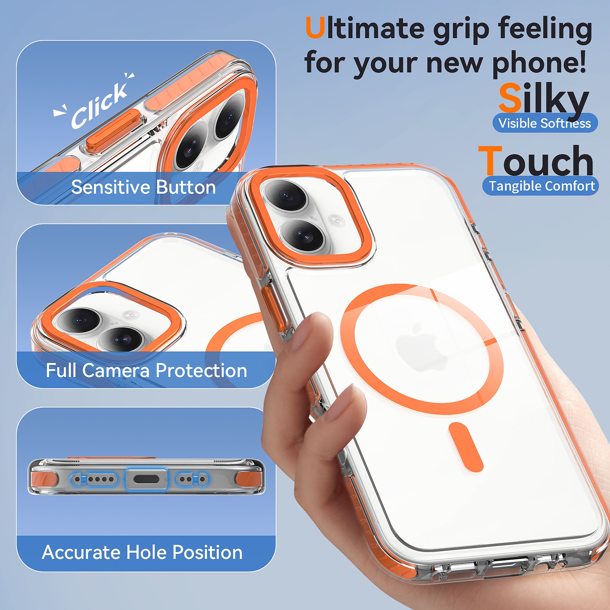 SendaFit Iridescent Two-Tone MagSafe Case for iPhone 16 Plus detail 11