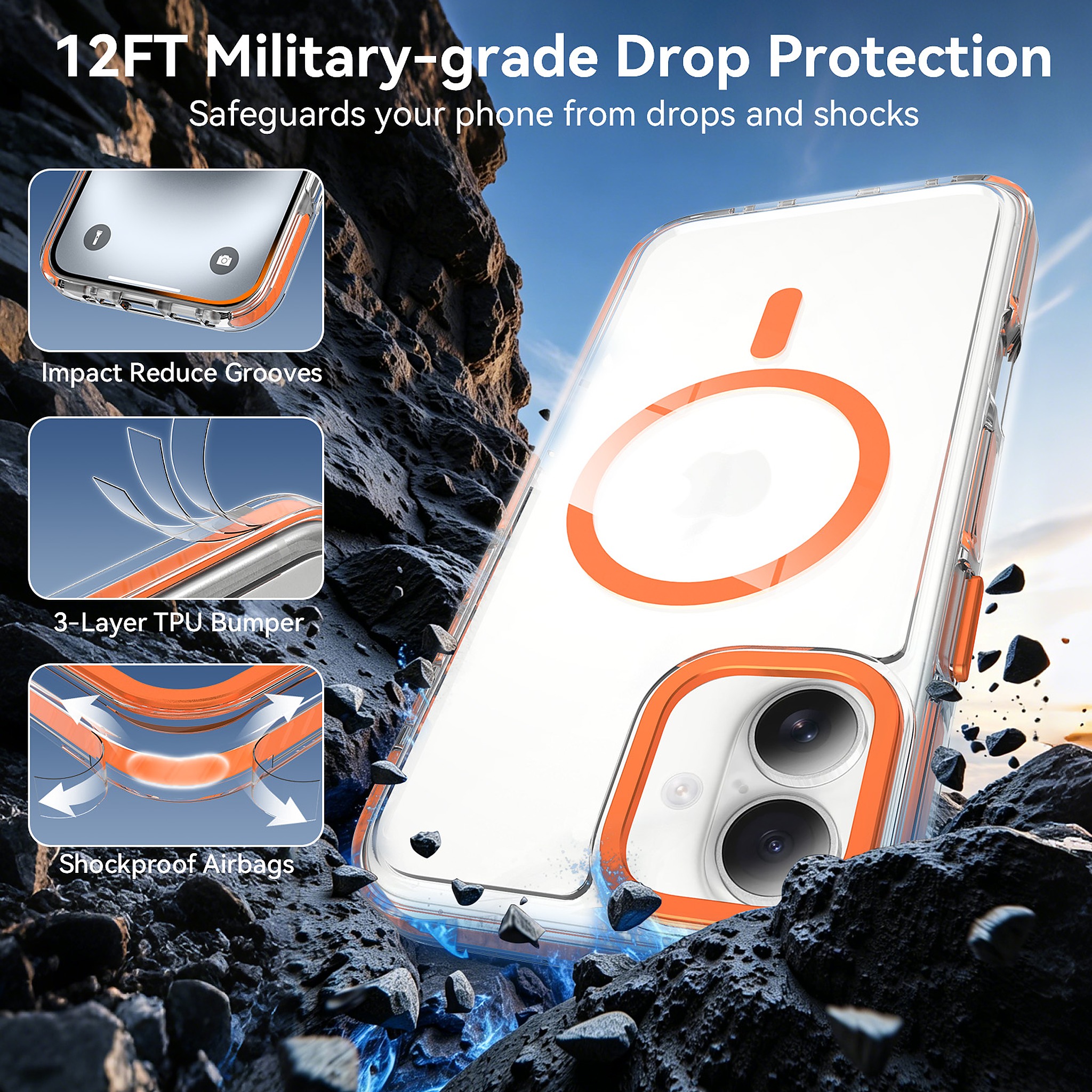 SendaFit Iridescent Two-Tone MagSafe Case for iPhone 16 Plus detail 13