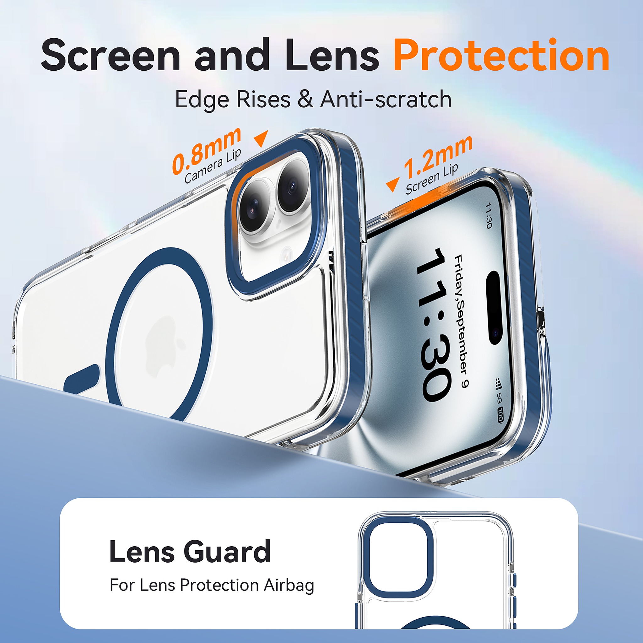 SendaFit Iridescent Two-Tone MagSafe Case for iPhone 16 Plus detail 2