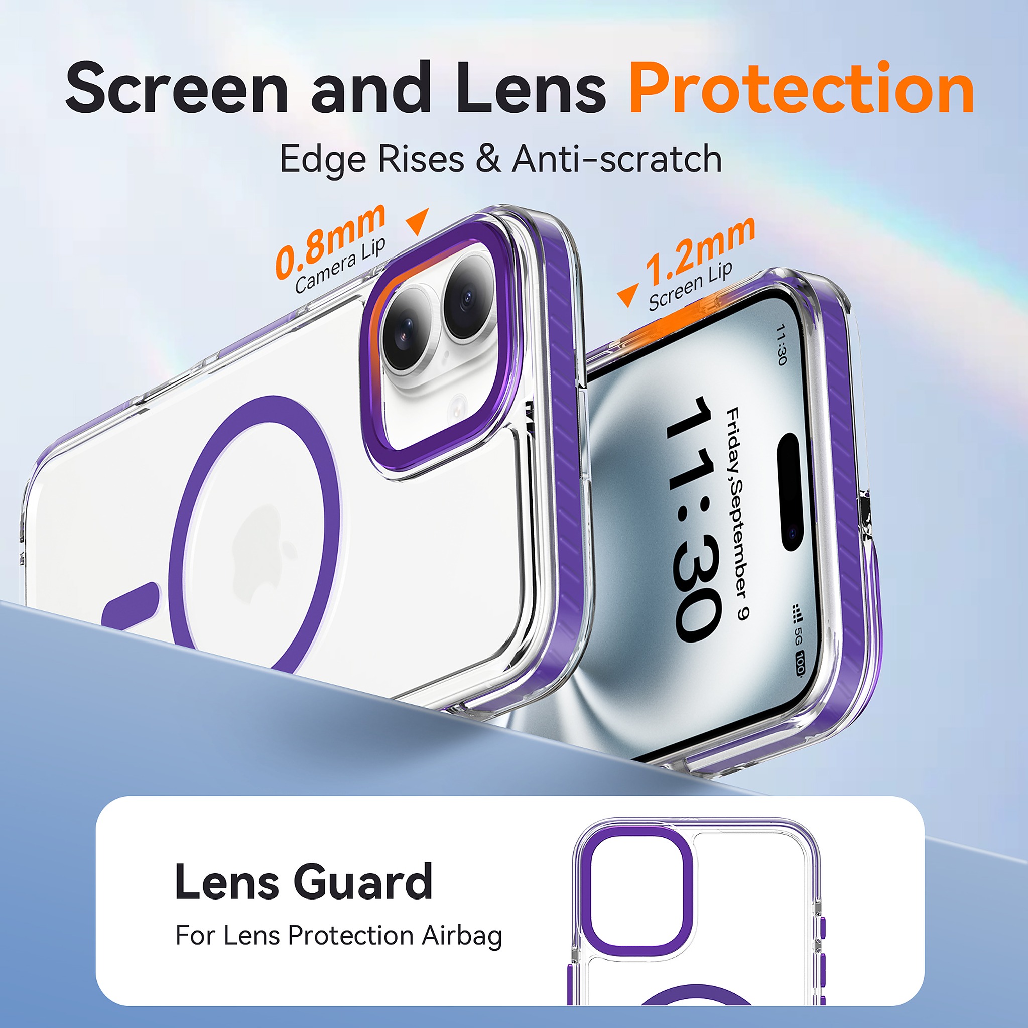 SendaFit Iridescent Two-Tone MagSafe Case for iPhone 16 Plus detail 7