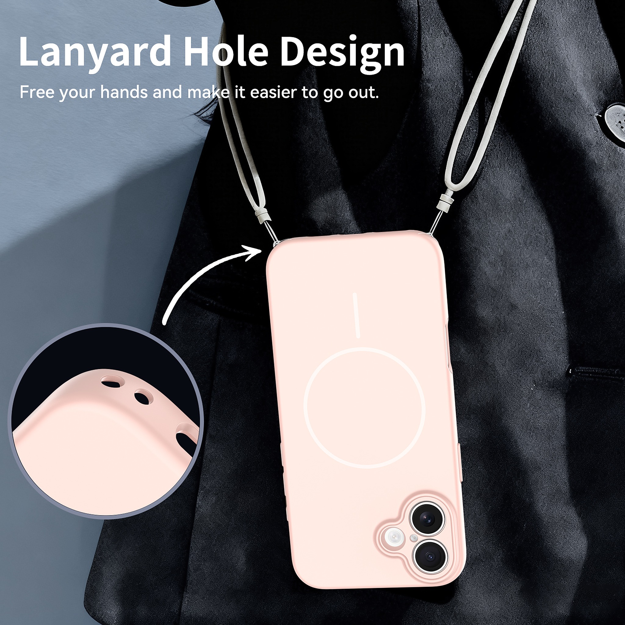 SendaFit Solid-Color Two-in-One MagSafe Case for iPhone 16 Plus detail 12