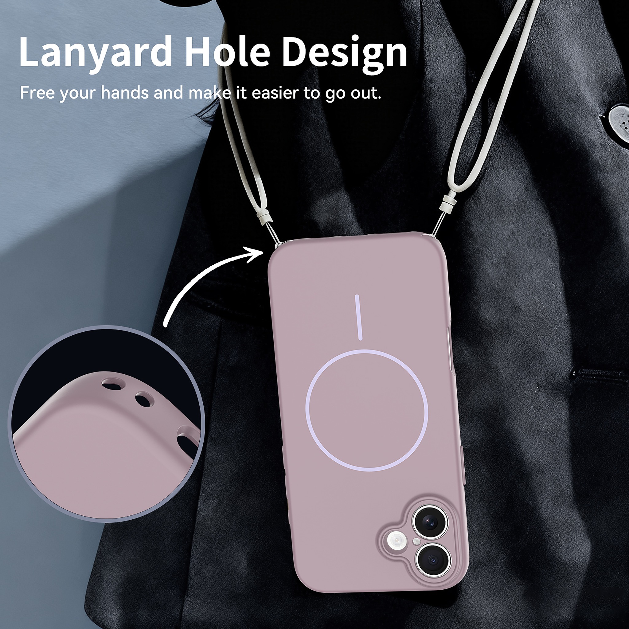SendaFit Solid-Color Two-in-One MagSafe Case for iPhone 16 Plus detail 14