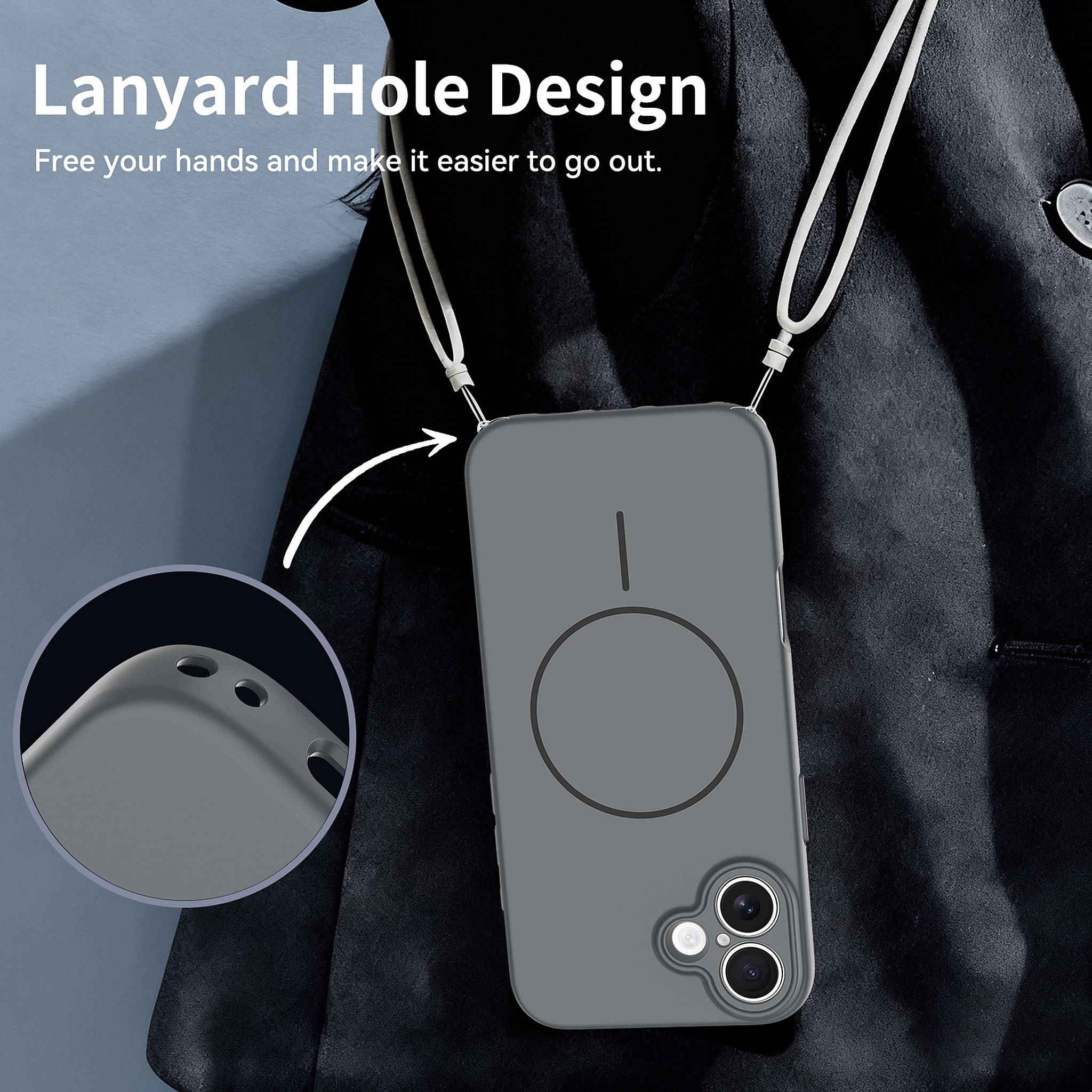SendaFit Solid-Color Two-in-One MagSafe Case for iPhone 16 Plus detail 16