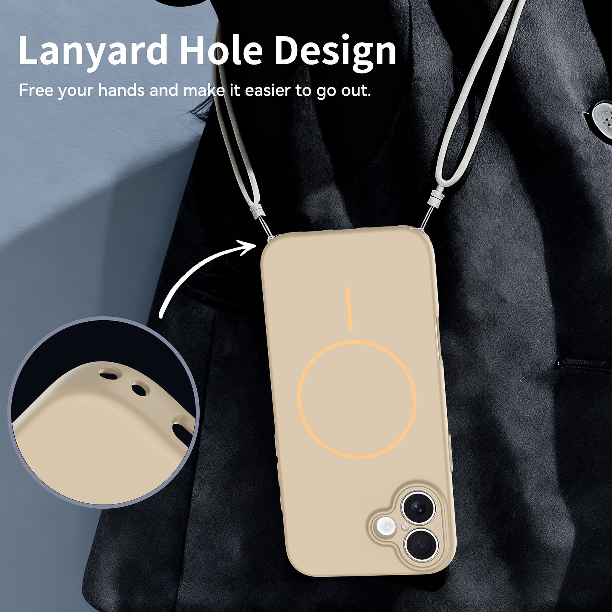 SendaFit Solid-Color Two-in-One MagSafe Case for iPhone 16 Plus detail 20