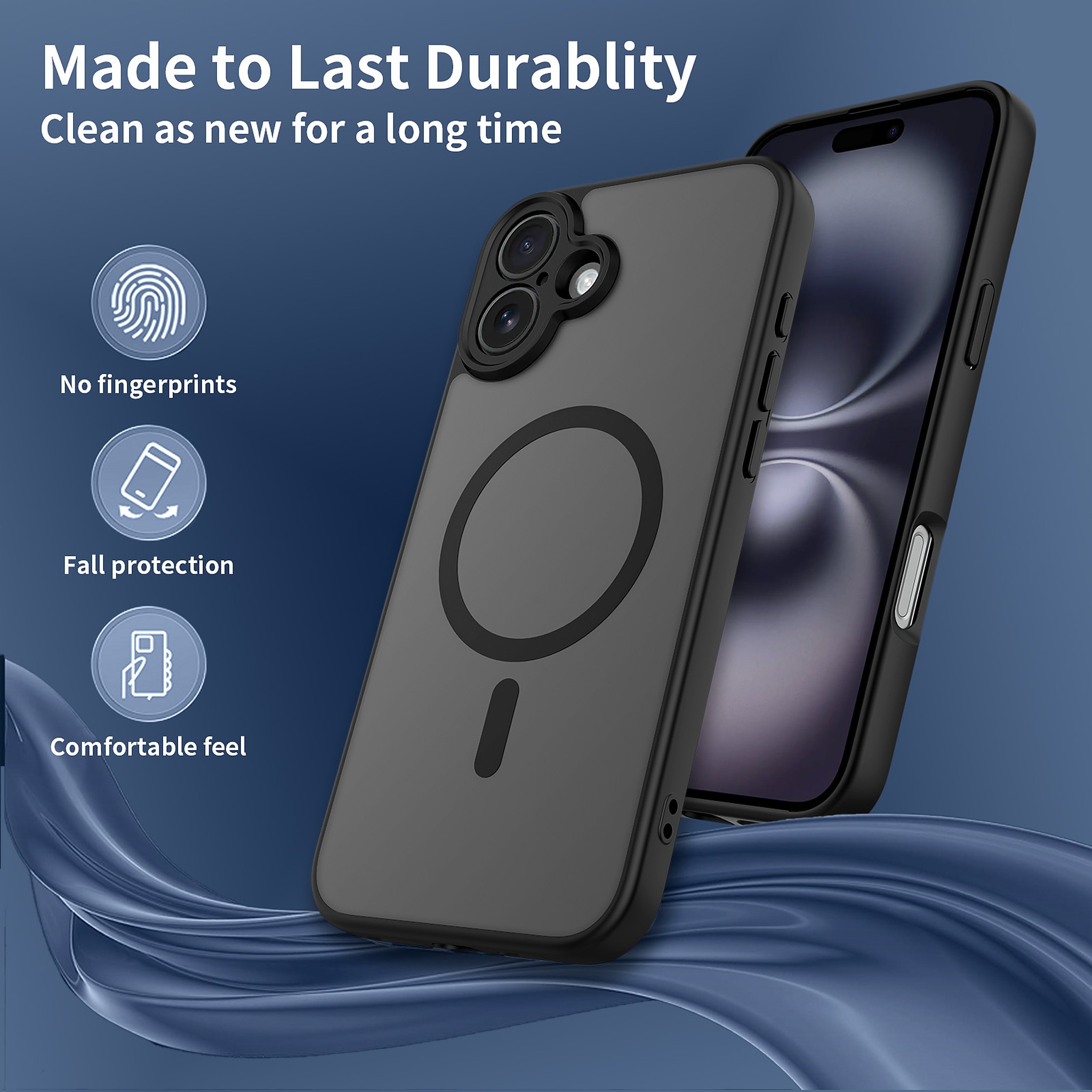 SendaFit Precise-Cutout Matte Skin-Feel MagSafe Case for iPhone 16 Plus detail 17