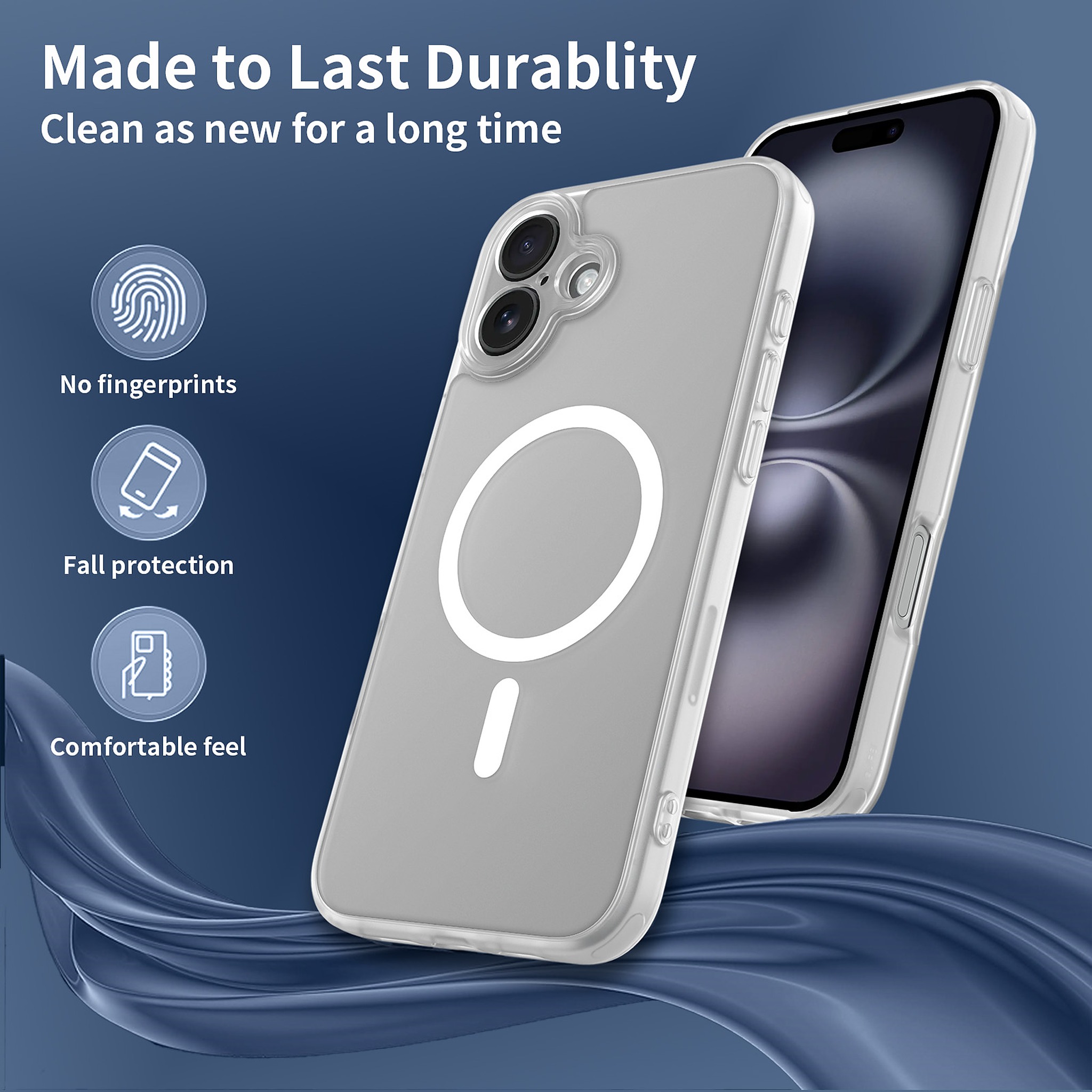 SendaFit Precise-Cutout Matte Skin-Feel MagSafe Case for iPhone 16 Plus detail 21