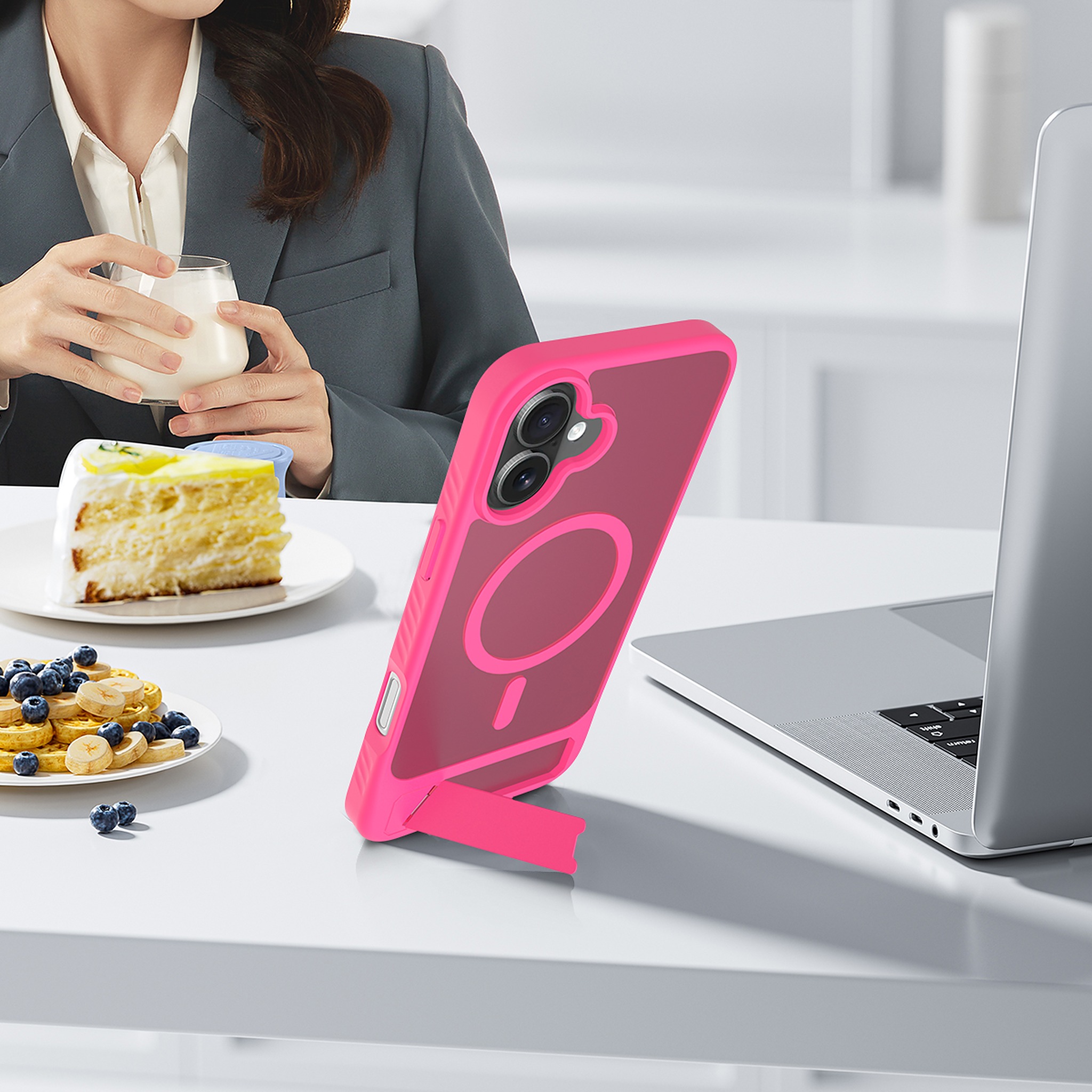 SendaFit Matte 45° Kickstand Case for iPhone 16 Plus detail 31