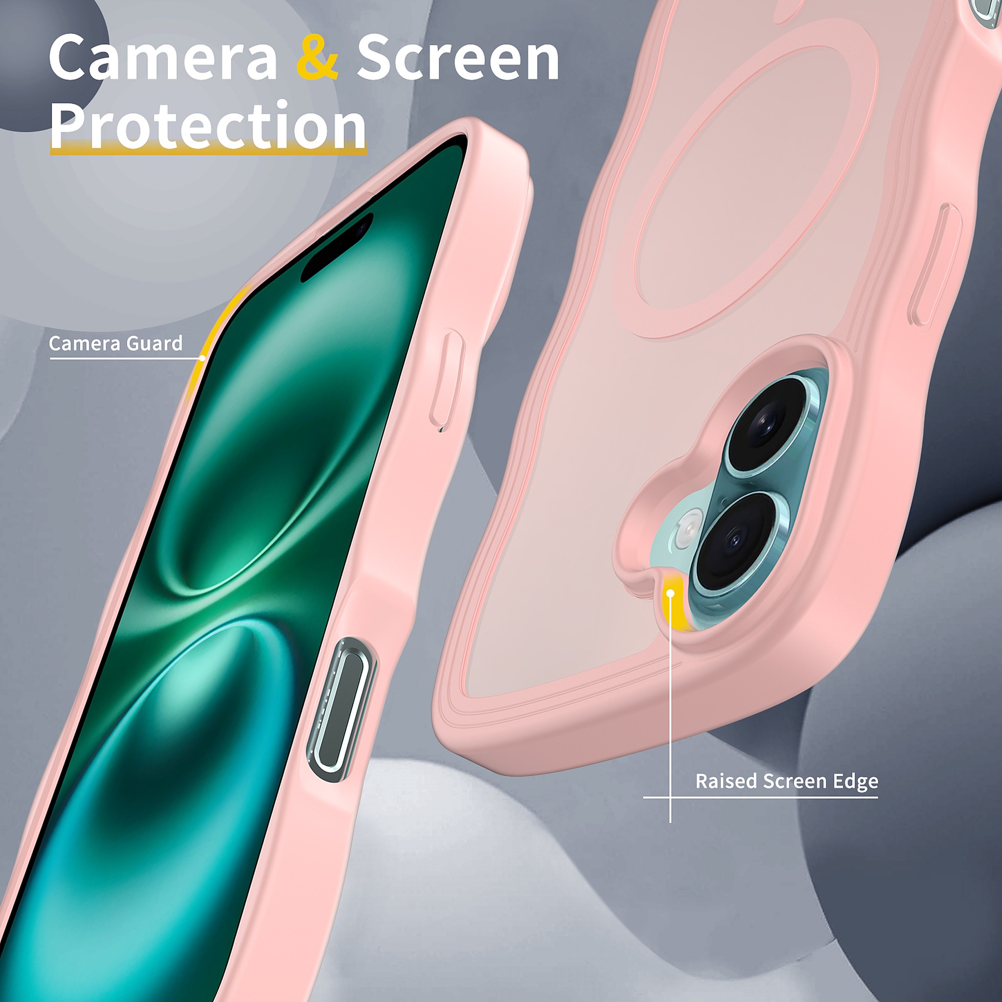 SendaFit Skin-Feel Two-in-One MagSafe Case for iPhone 16 Plus (Orange Accent) detail 14