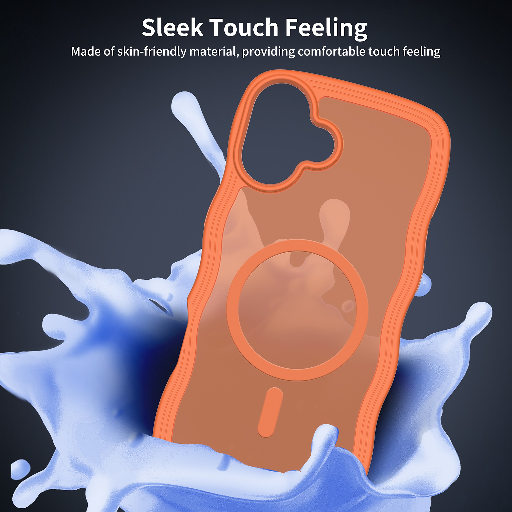 SendaFit Skin-Feel Two-in-One MagSafe Case for iPhone 16 Plus (Orange Accent) detail 27