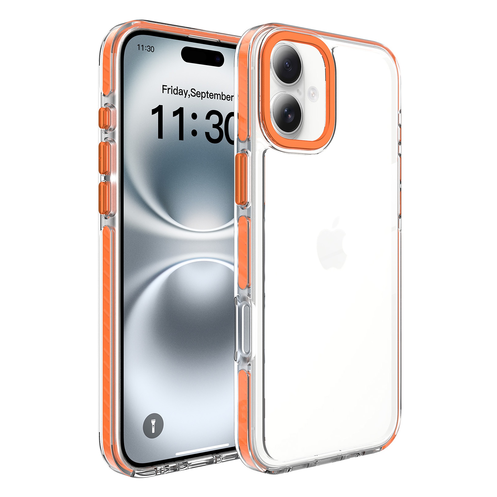 SendaFit Iridescent Two-Tone Case for iPhone 16 Plus - Orange