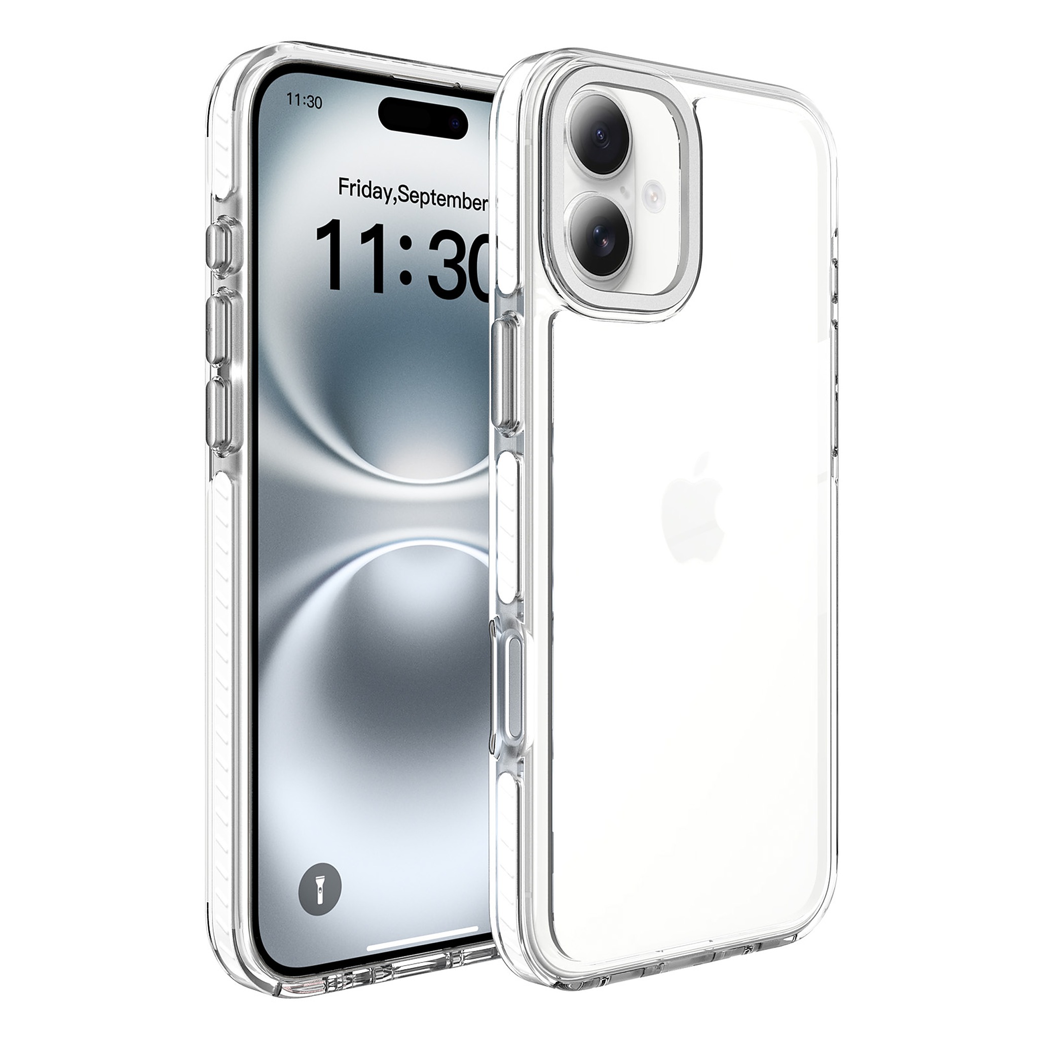 SendaFit Iridescent Two-Tone Case for iPhone 16 Plus - White