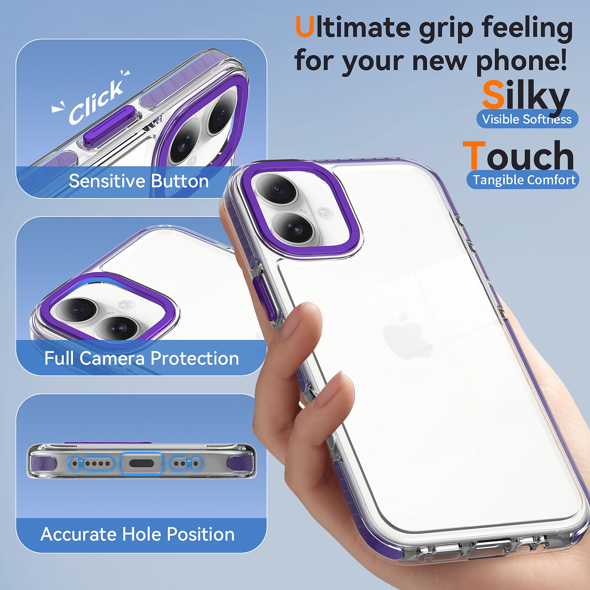 SendaFit Iridescent Two-Tone Case for iPhone 16 Plus detail 6