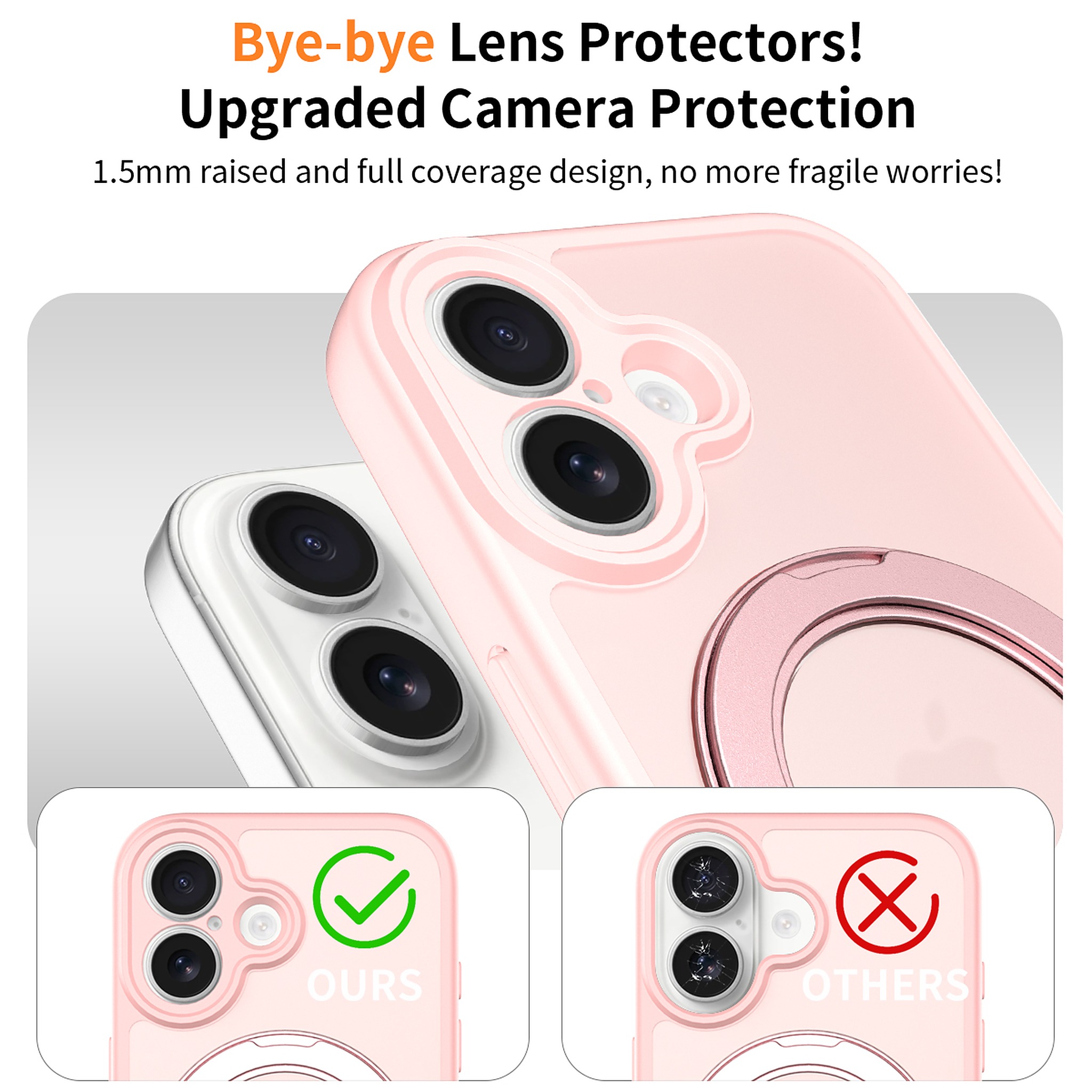 SendaFit Precise-Cutout Matte Skin-Feel 360° Stand Case for iPhone 17 detail 25
