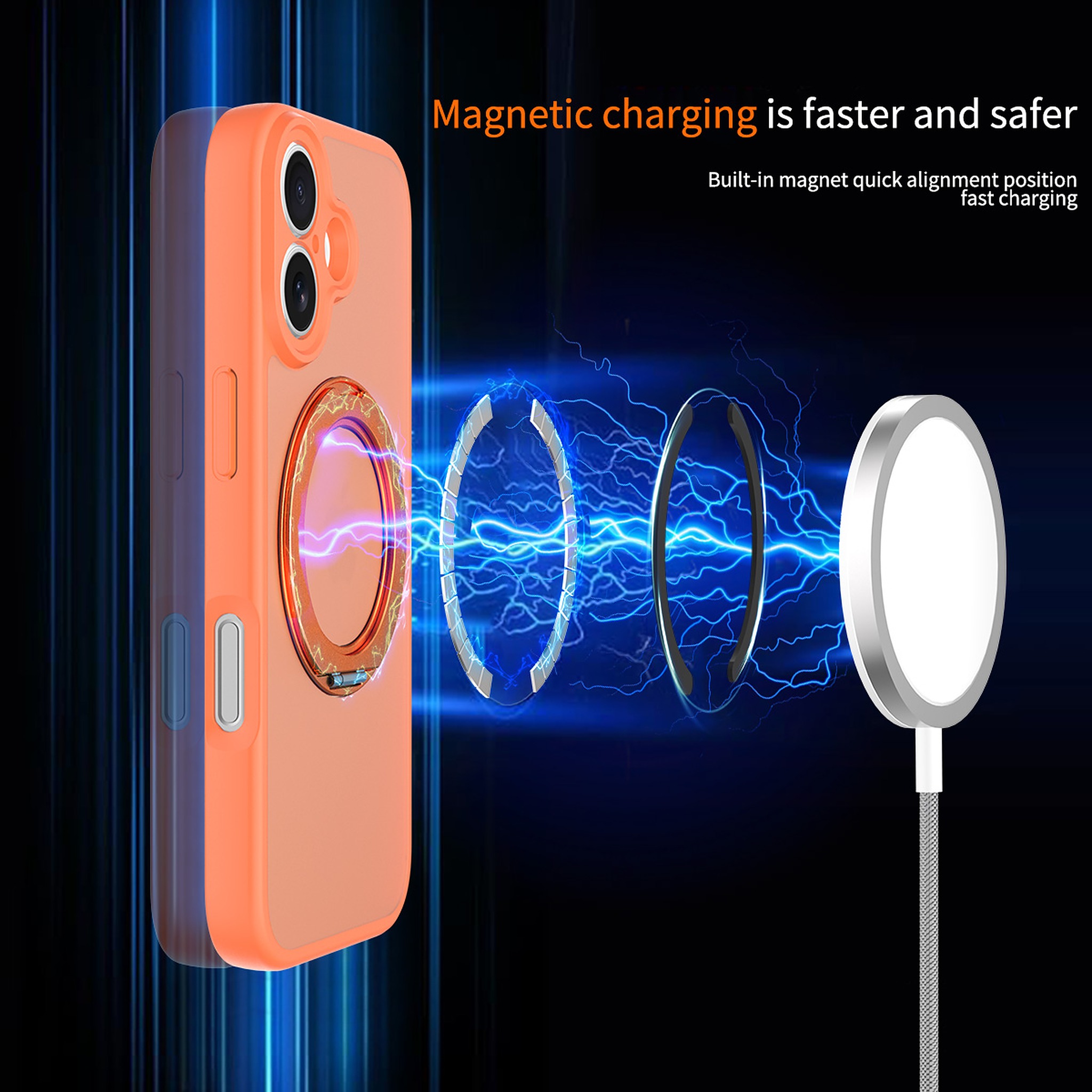 SendaFit Precise-Cutout Matte Skin-Feel 360° Stand Case for iPhone 17 detail 31