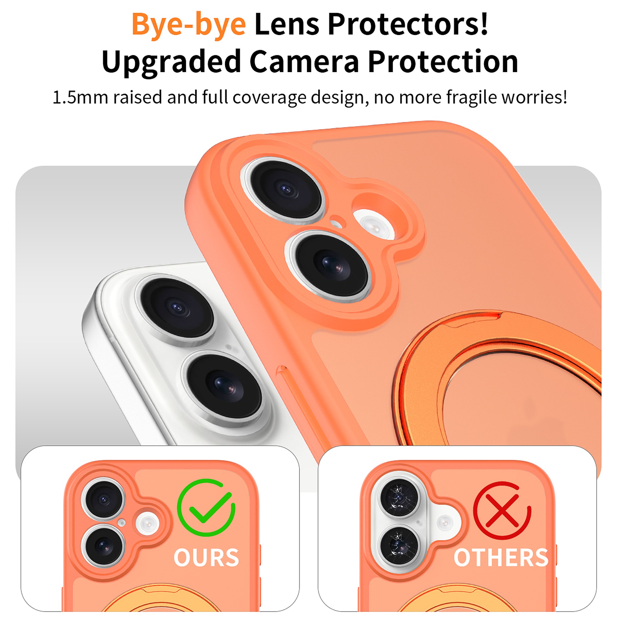 SendaFit Precise-Cutout Matte Skin-Feel 360° Stand Case for iPhone 17 detail 32