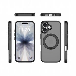 SendaFit Precise-Cutout Matte Skin-Feel 360° Stand Case for iPhone 17