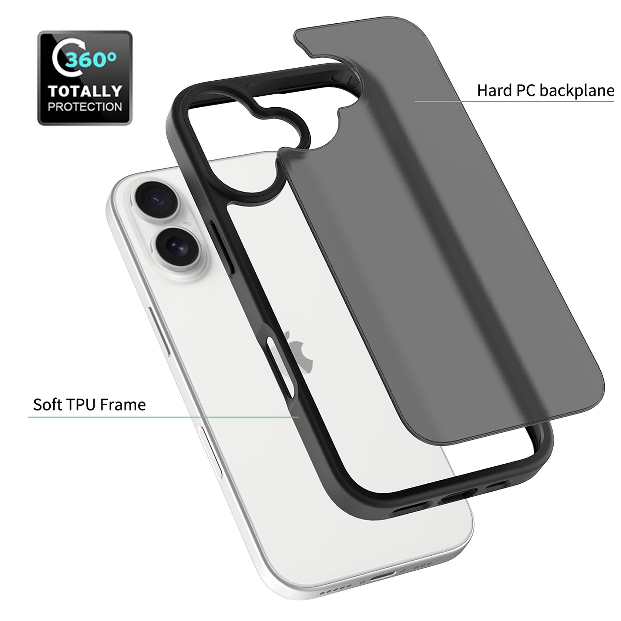 SendaFit Matte Skin-Feel Two-in-One Case for iPhone 17 detail 34