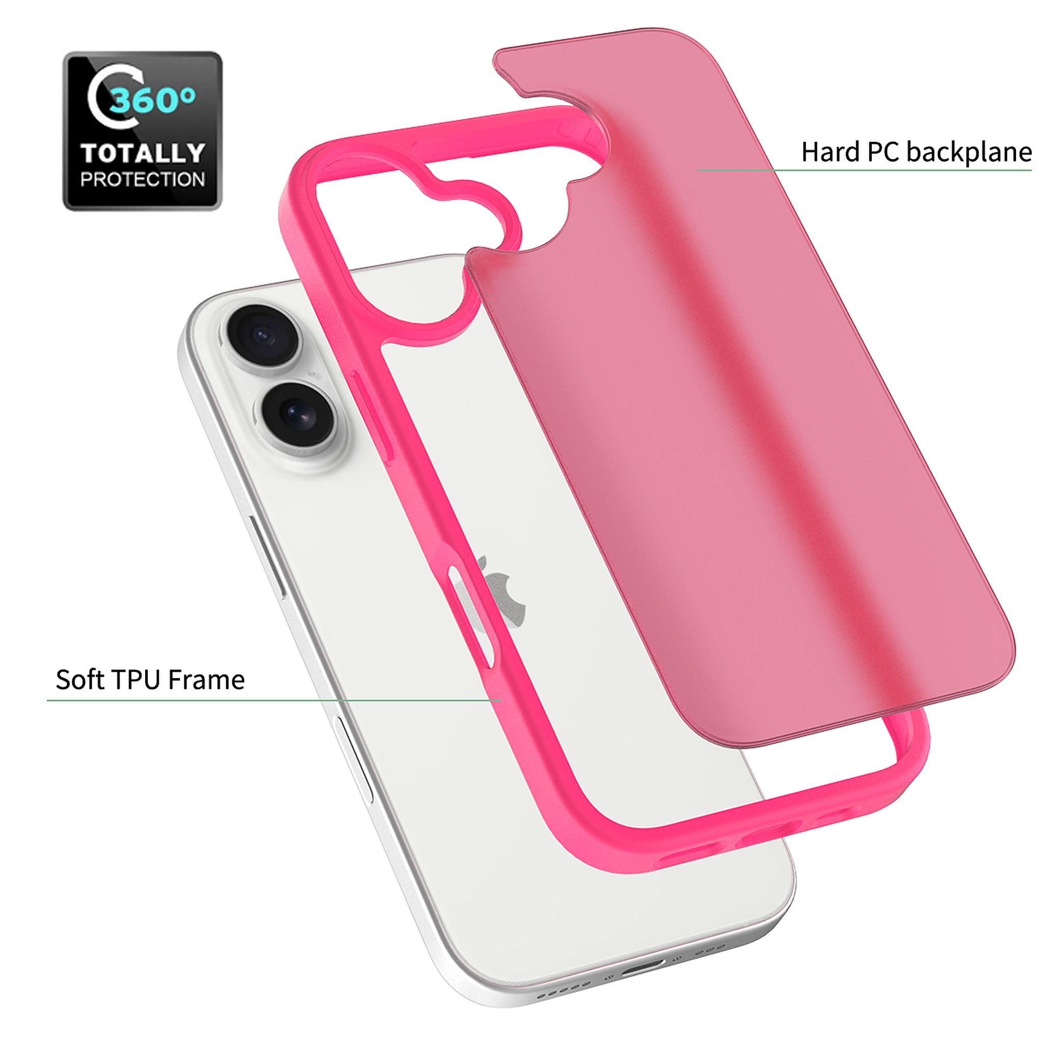 SendaFit Matte Skin-Feel Two-in-One Case for iPhone 17 detail 36