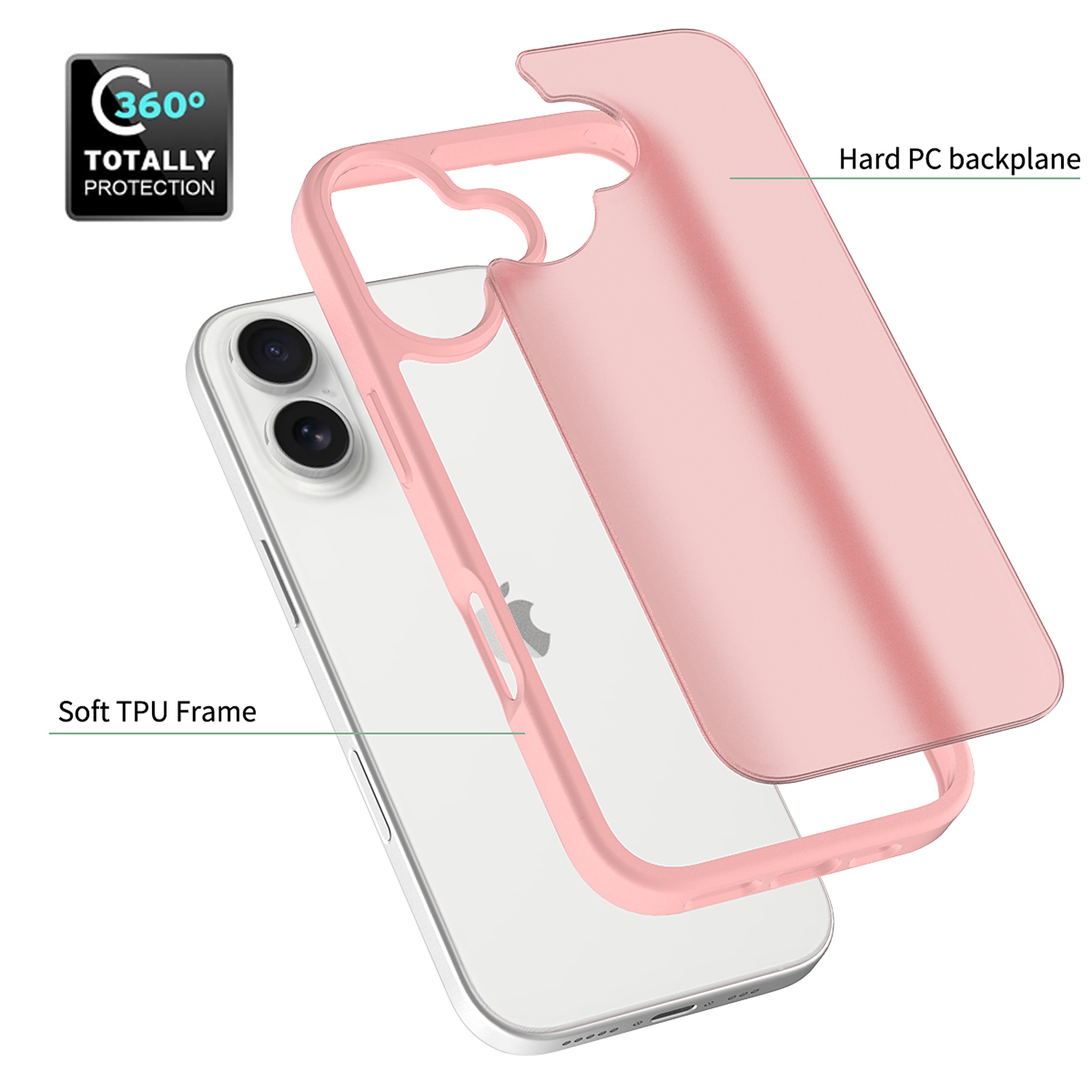 SendaFit Matte Skin-Feel Two-in-One Case for iPhone 17 detail 37