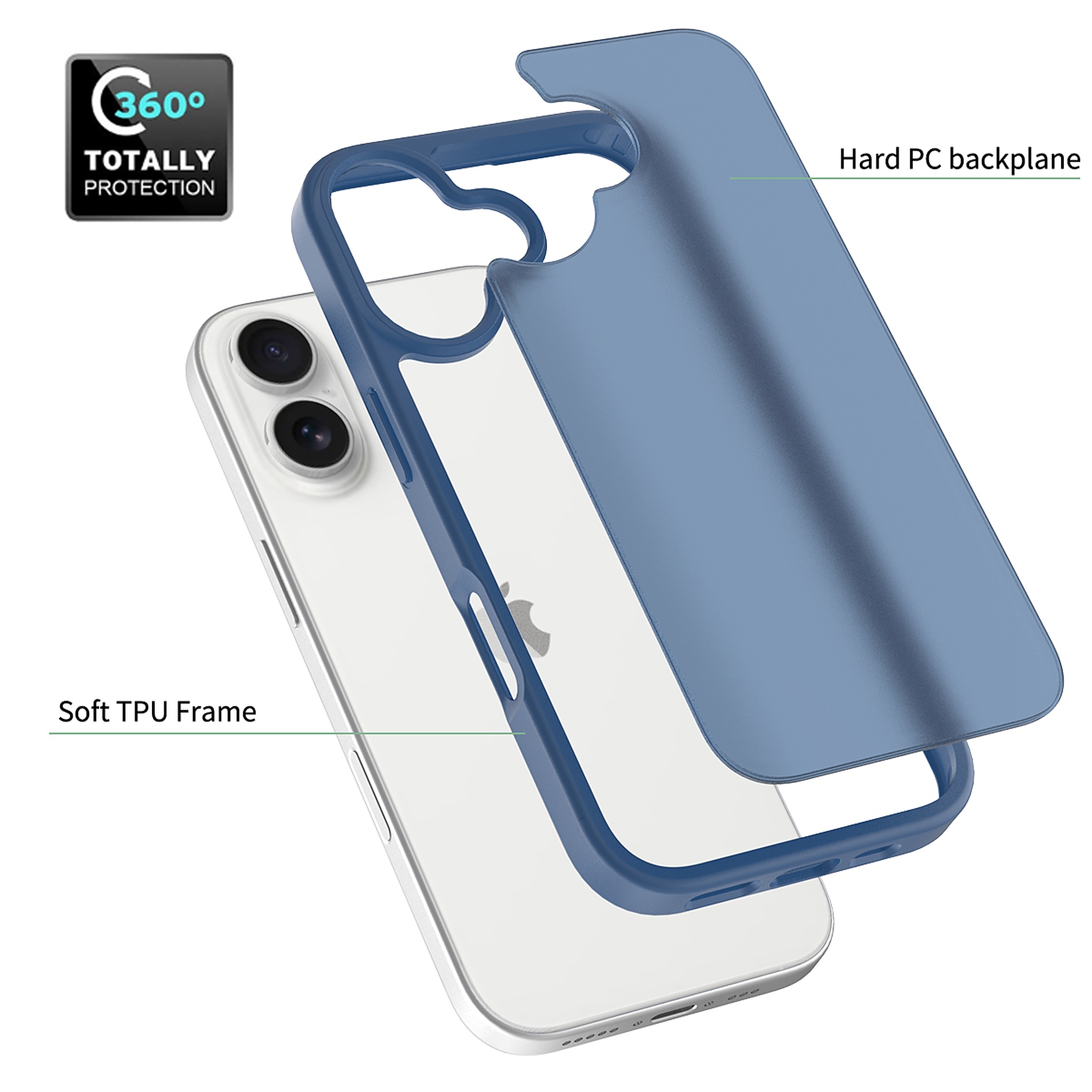 SendaFit Matte Skin-Feel Two-in-One Case for iPhone 17 detail 40