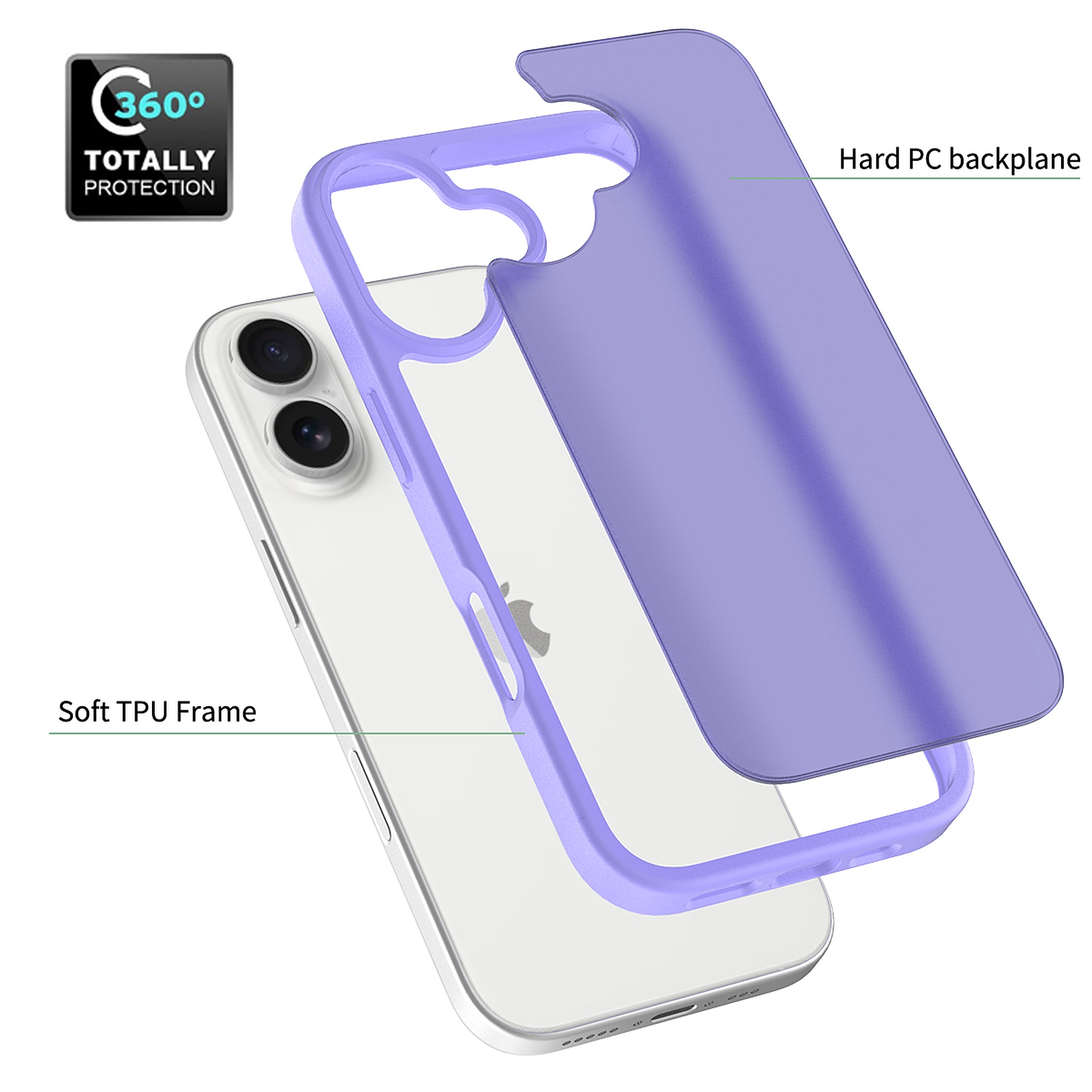 SendaFit Matte Skin-Feel Two-in-One Case for iPhone 17 detail 41
