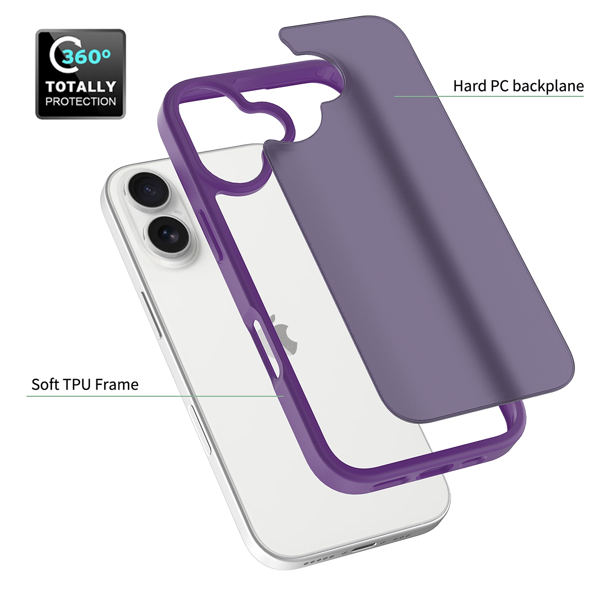 SendaFit Matte Skin-Feel Two-in-One Case for iPhone 17 detail 42