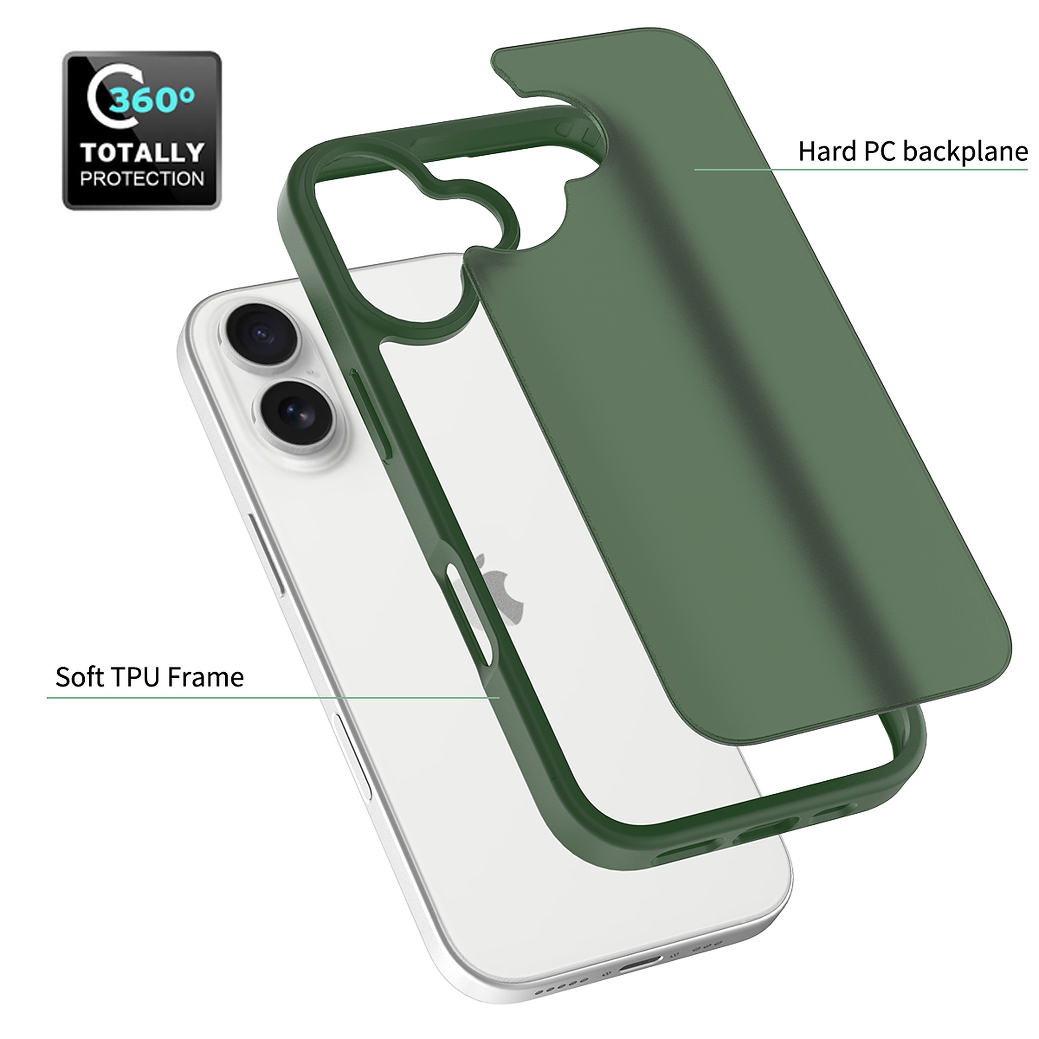 SendaFit Matte Skin-Feel Two-in-One Case for iPhone 17 detail 43