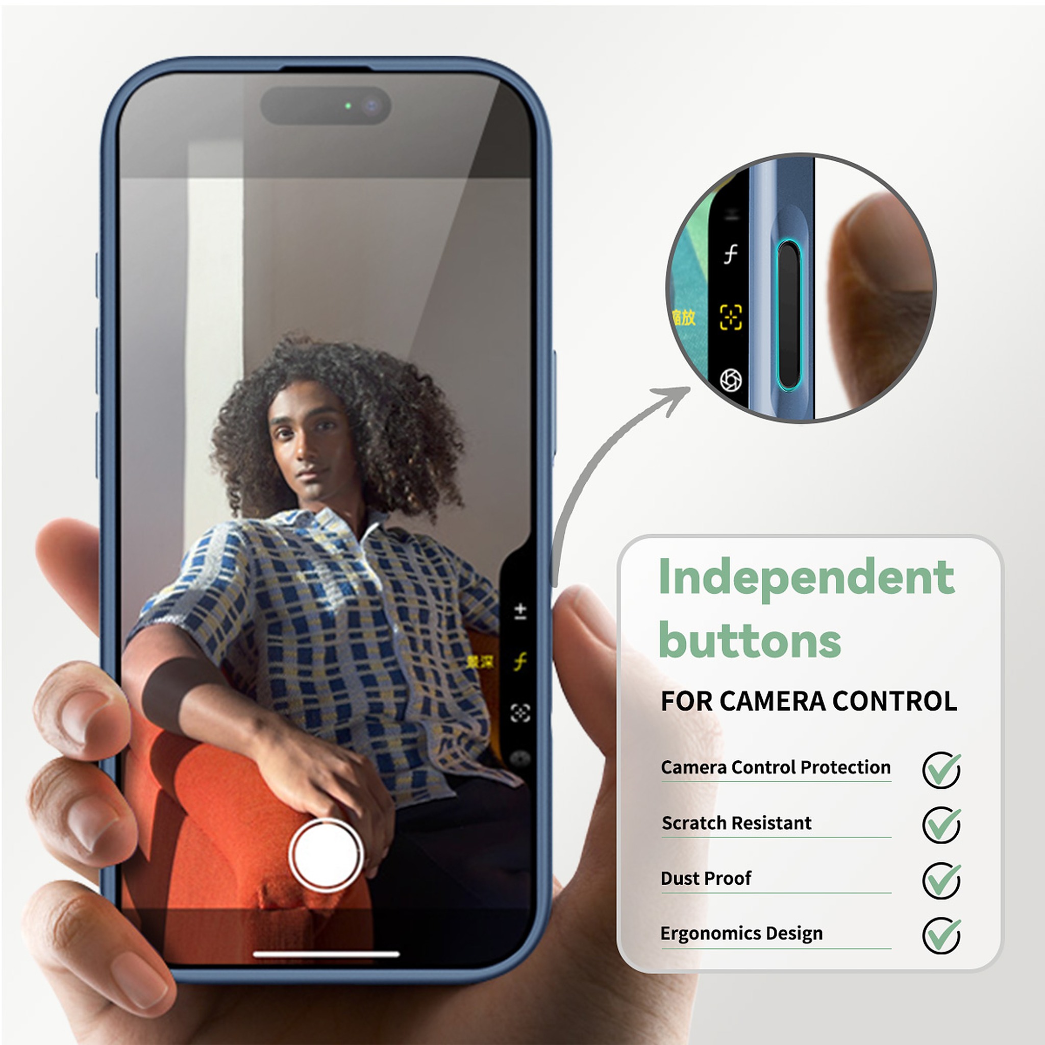 SendaFit Matte Skin-Feel Two-in-One Camera-Button Lanyard Hole MagSafe Case for iPhone 17 detail 24
