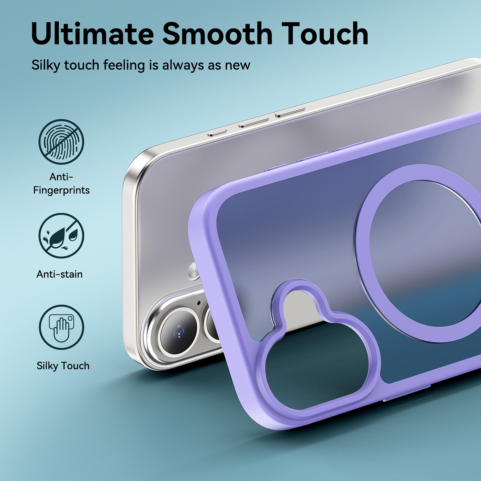 SendaFit Matte Skin-Feel Two-in-One Camera-Button Lanyard Hole MagSafe Case for iPhone 17 detail 33