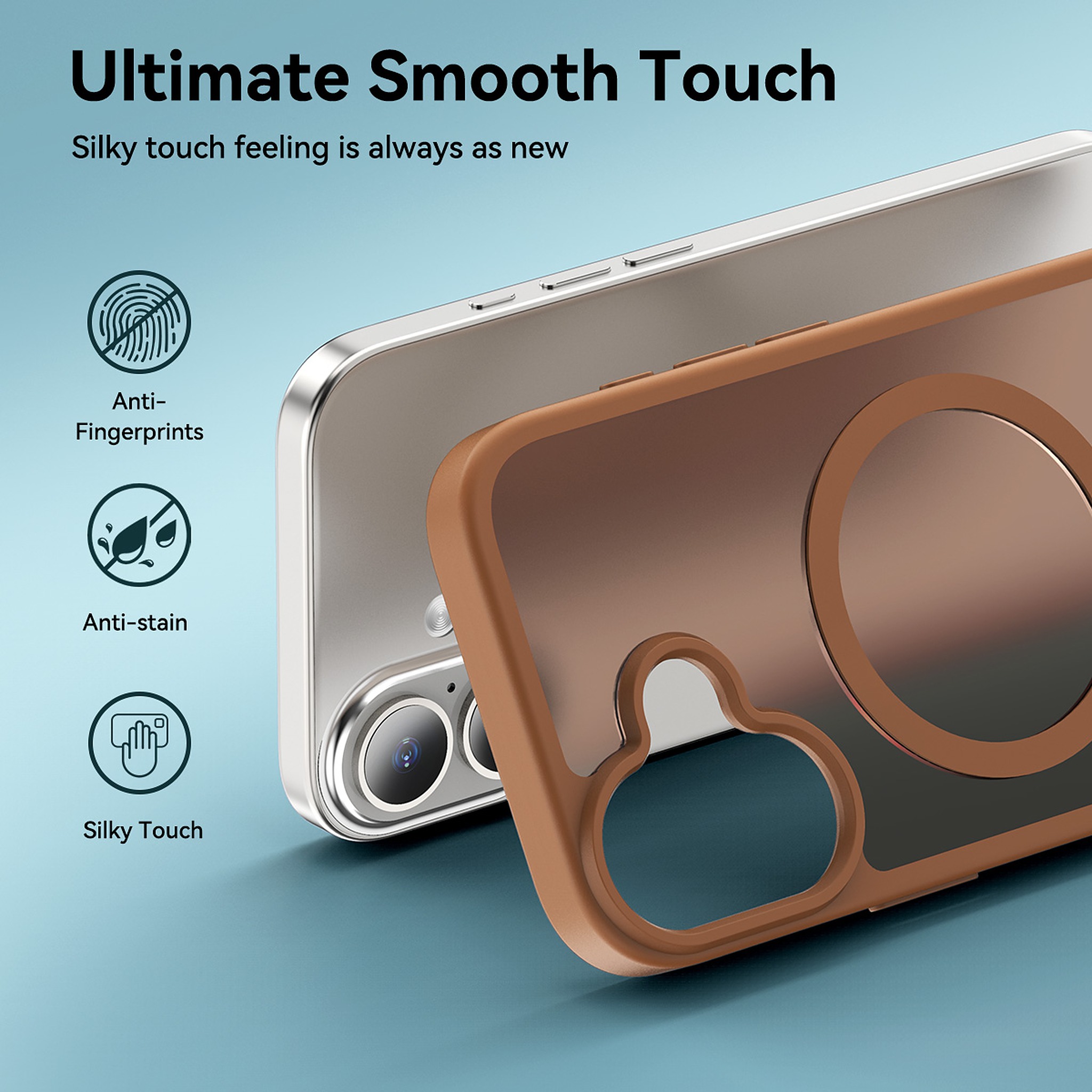 SendaFit Matte Skin-Feel Two-in-One Camera-Button Lanyard Hole MagSafe Case for iPhone 17 detail 42