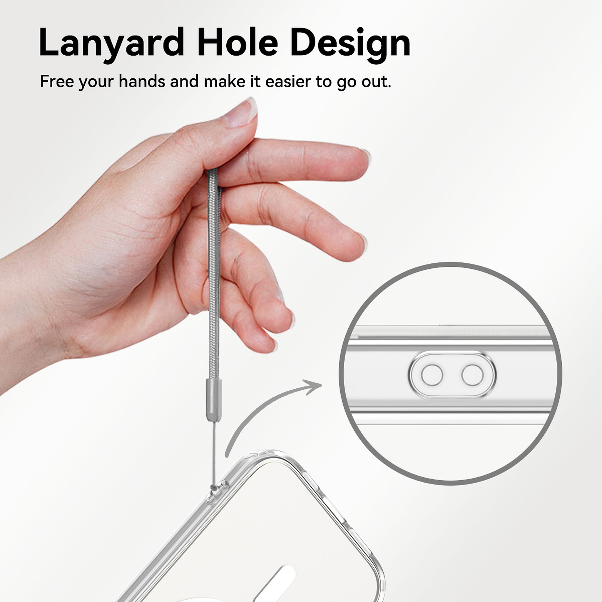 SendaFit Matte Skin-Feel Two-in-One Camera-Button Lanyard Hole MagSafe Case for iPhone 17 detail 49