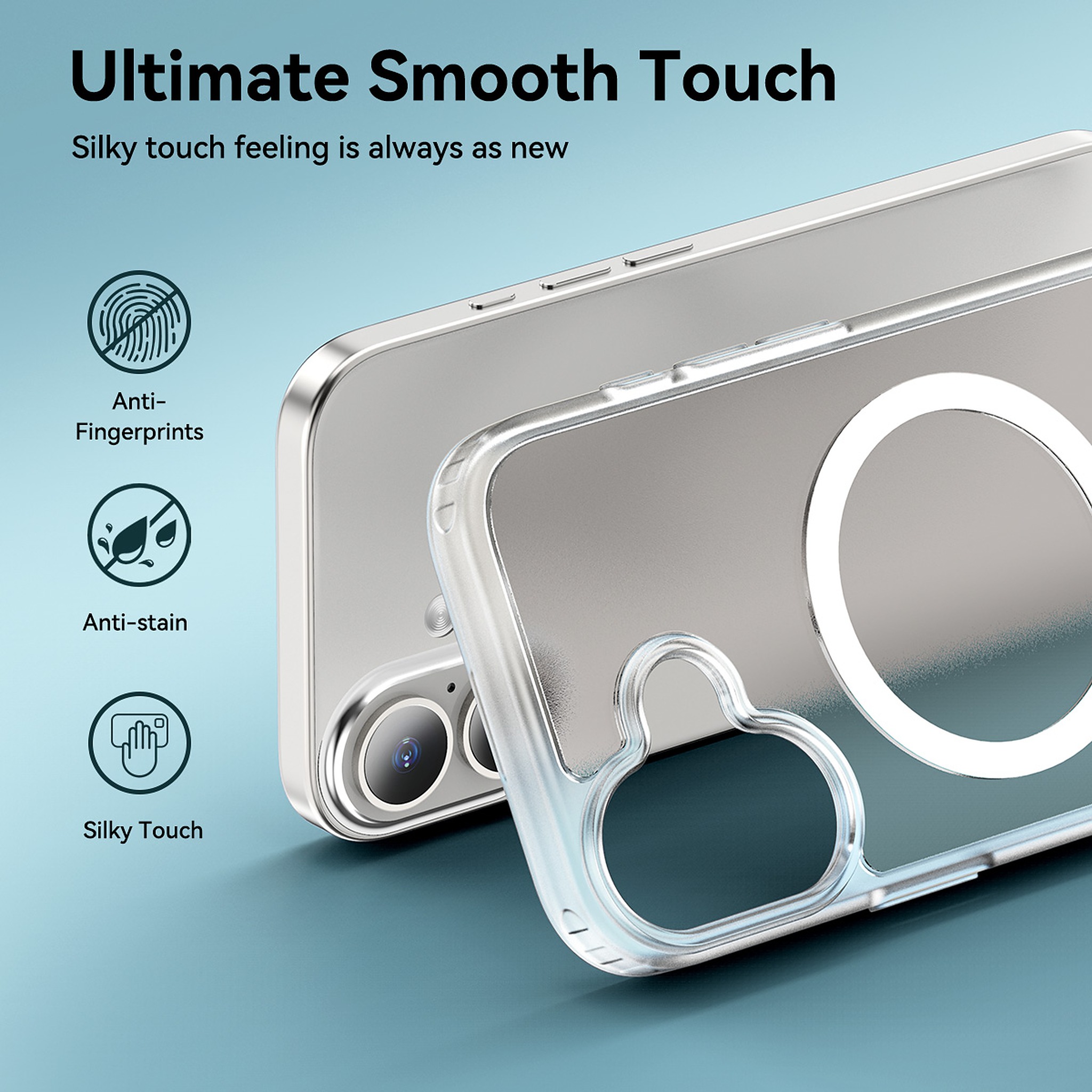 SendaFit Matte Skin-Feel Two-in-One Camera-Button Lanyard Hole MagSafe Case for iPhone 17 detail 51