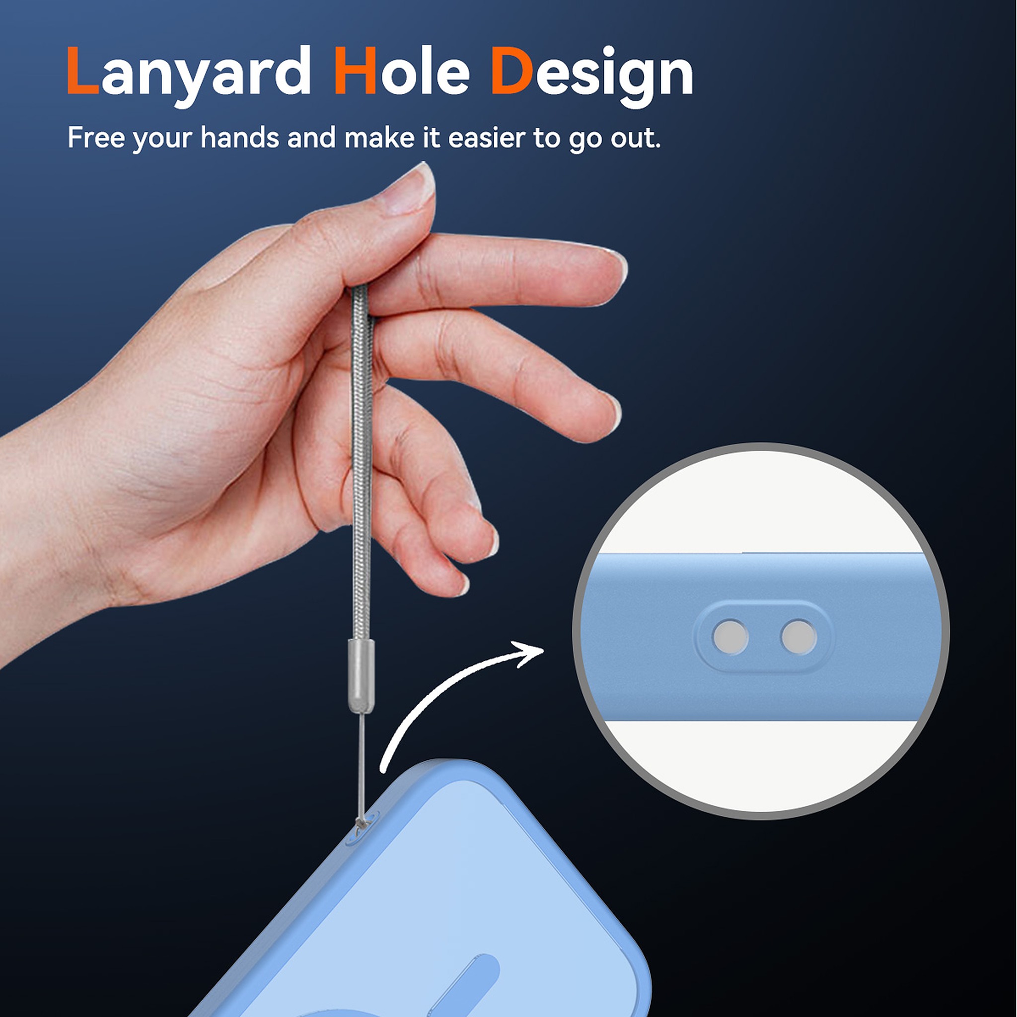 SendaFit Matte Skin-Feel Two-in-One Camera-Button Lanyard Hole MagSafe Case for iPhone 17 (Slim Speaker Port) detail 10