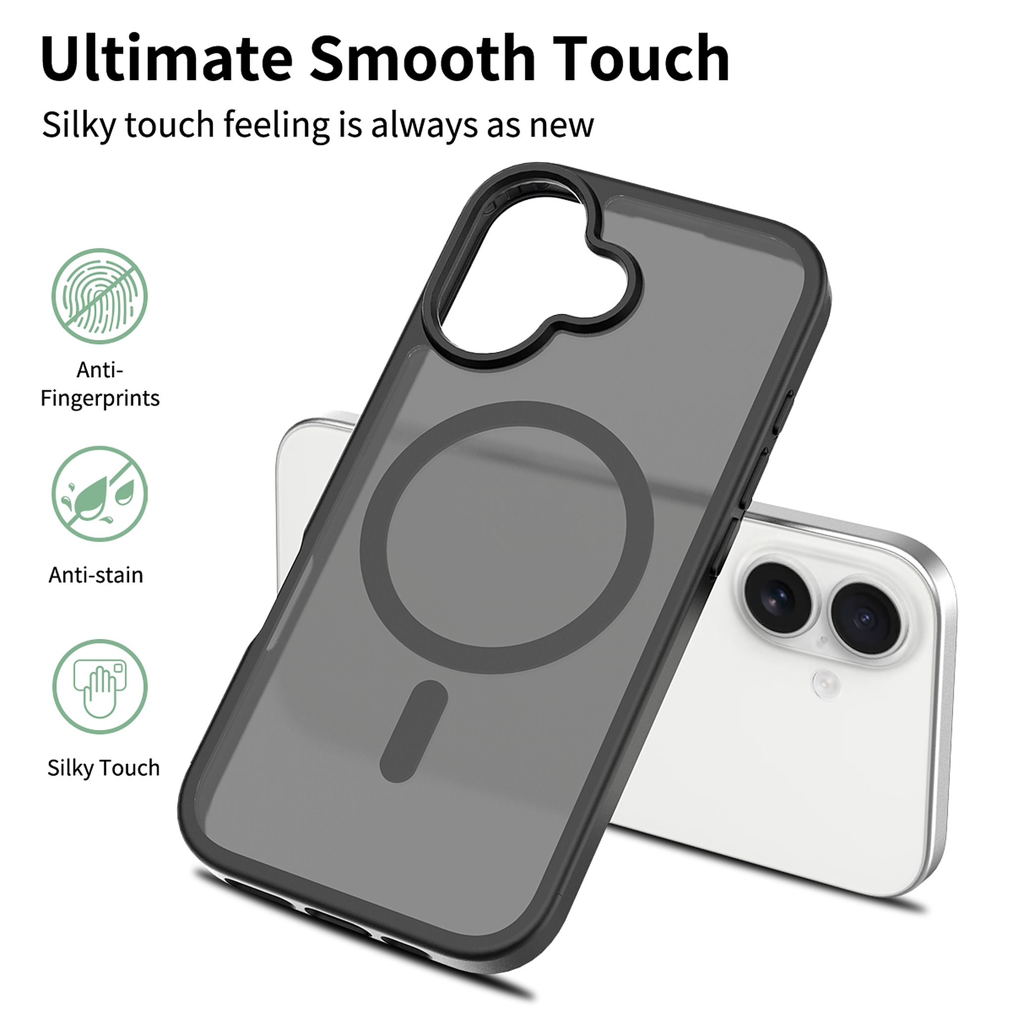 SendaFit Matte Skin-Feel Two-in-One MagSafe Case for iPhone 17 detail 1