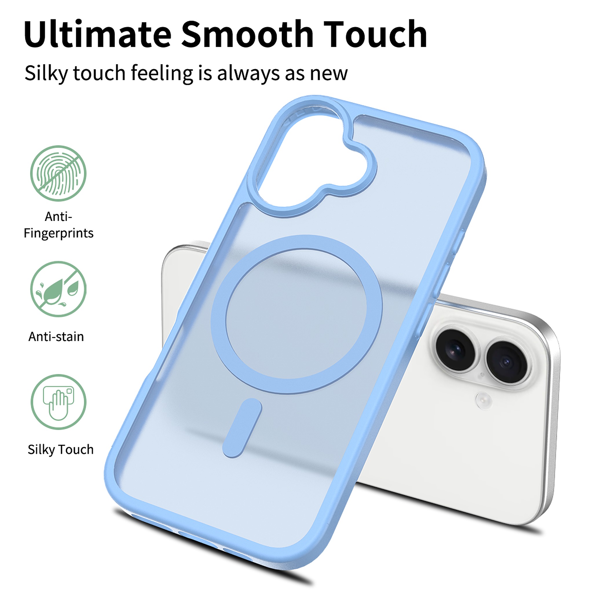SendaFit Matte Skin-Feel Two-in-One MagSafe Case for iPhone 17 detail 2