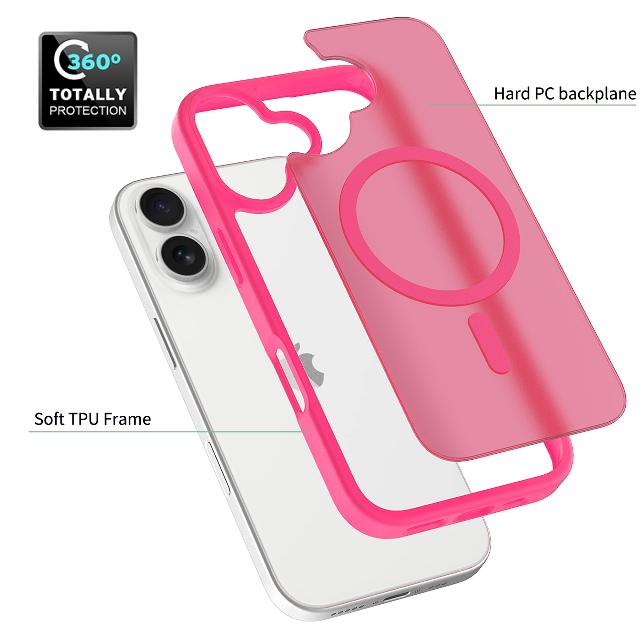 SendaFit Matte Skin-Feel Two-in-One MagSafe Case for iPhone 17 detail 25