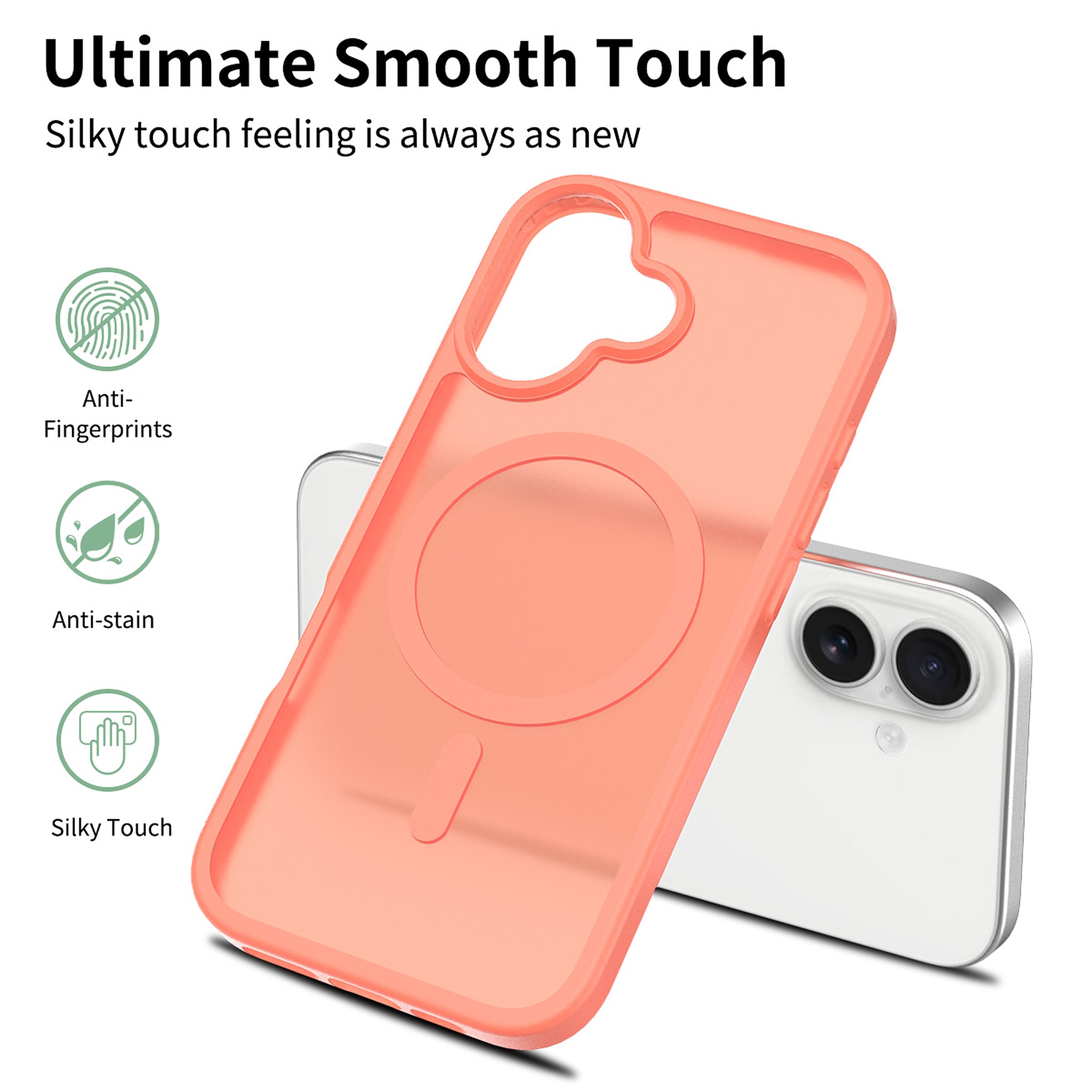SendaFit Matte Skin-Feel Two-in-One MagSafe Case for iPhone 17 detail 35