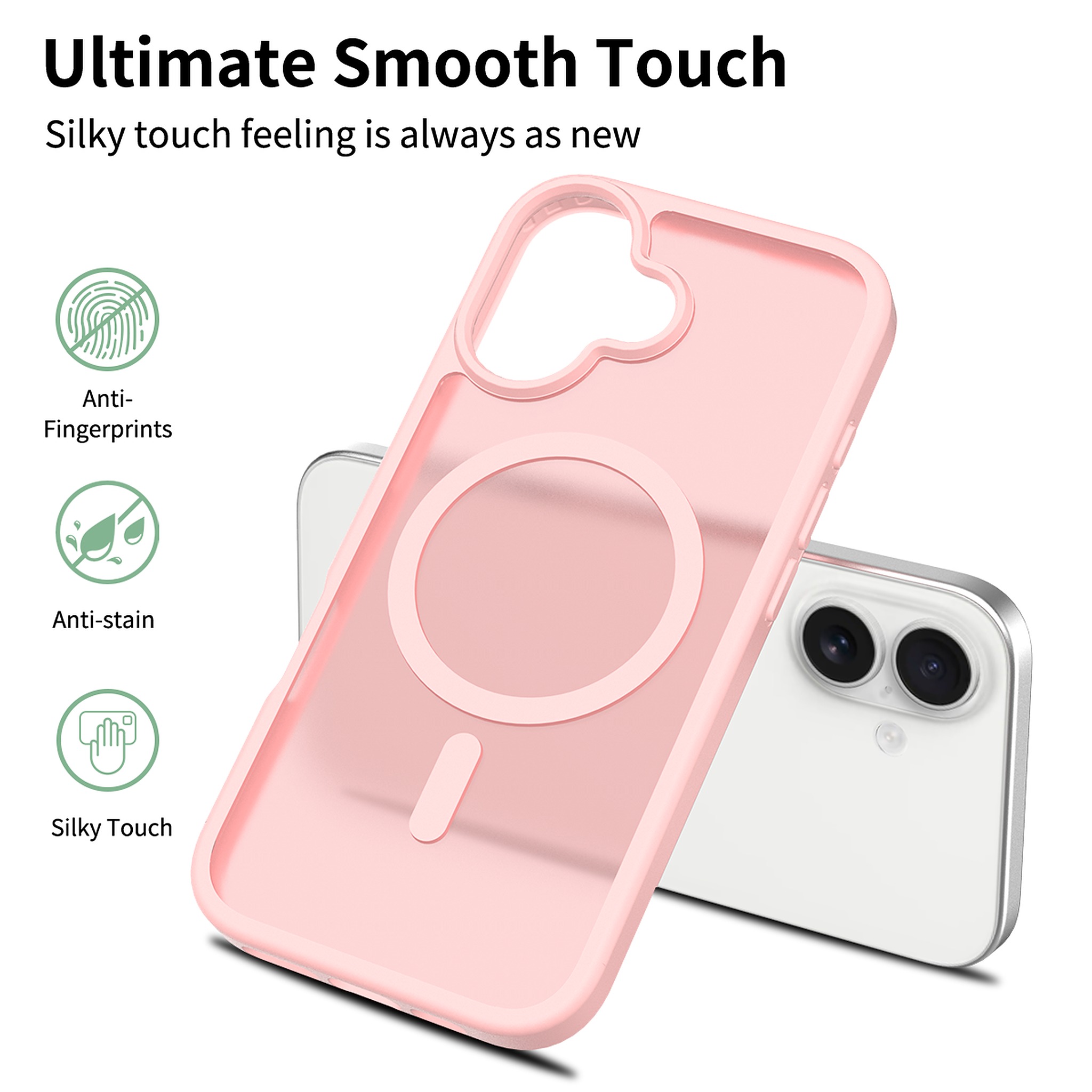 SendaFit Matte Skin-Feel Two-in-One MagSafe Case for iPhone 17 detail 4
