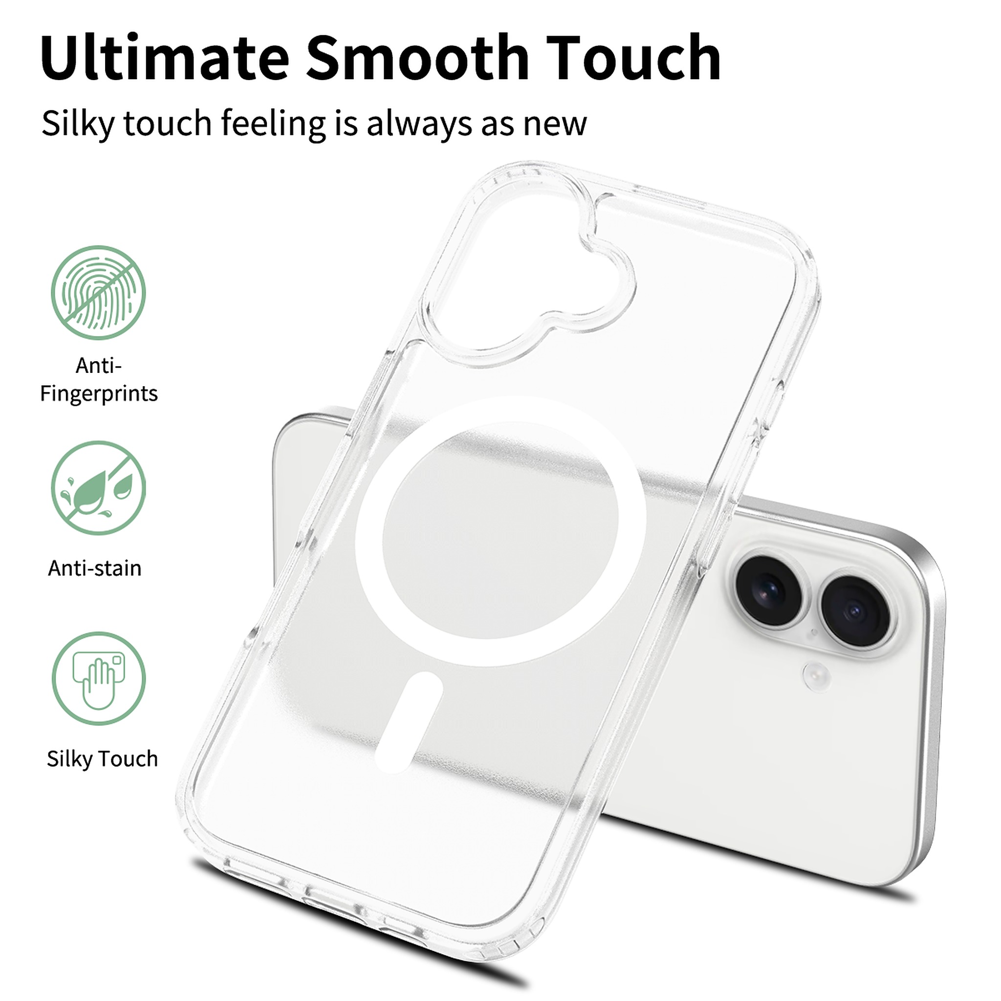 SendaFit Matte Skin-Feel Two-in-One MagSafe Case for iPhone 17 detail 5