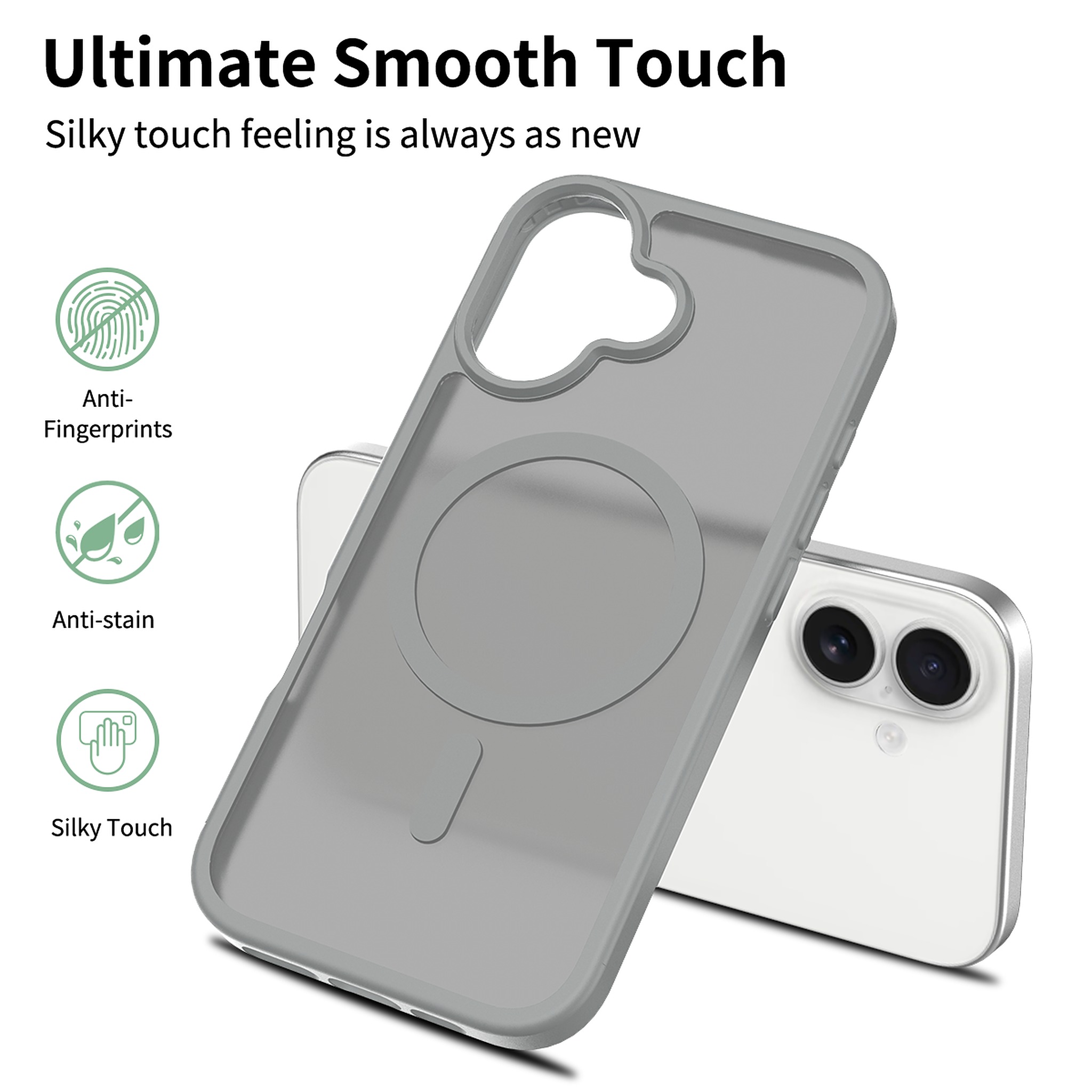 SendaFit Matte Skin-Feel Two-in-One MagSafe Case for iPhone 17 detail 6