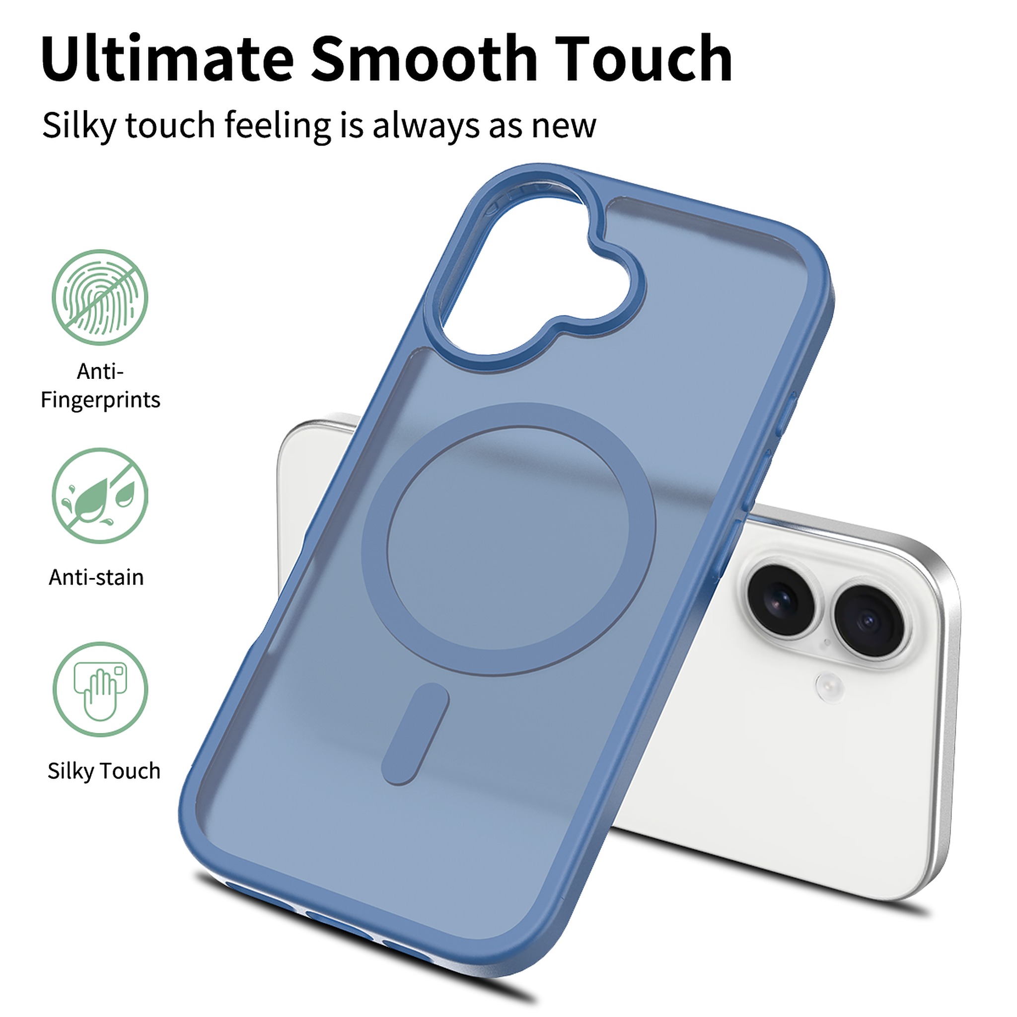 SendaFit Matte Skin-Feel Two-in-One MagSafe Case for iPhone 17 detail 7