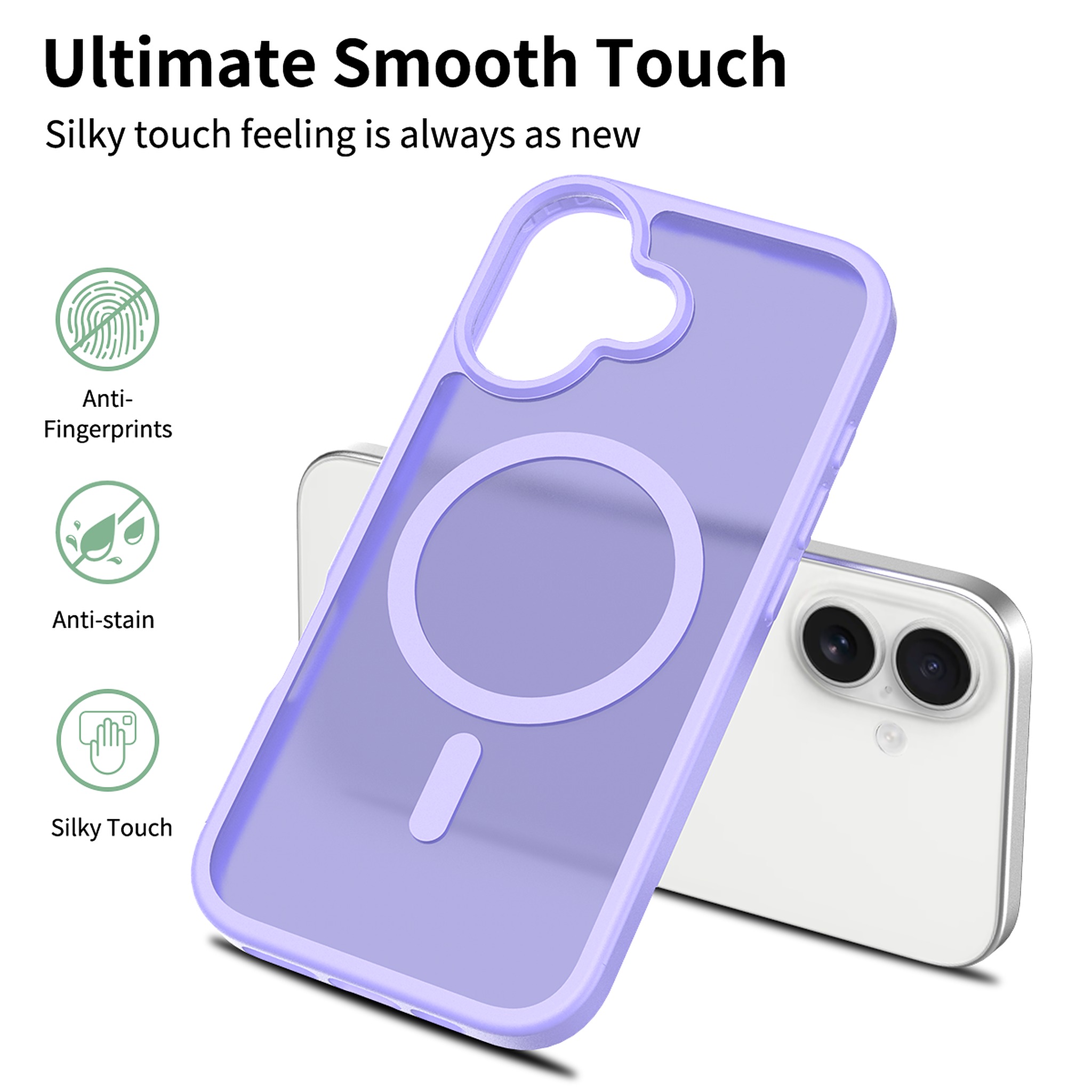 SendaFit Matte Skin-Feel Two-in-One MagSafe Case for iPhone 17 detail 8