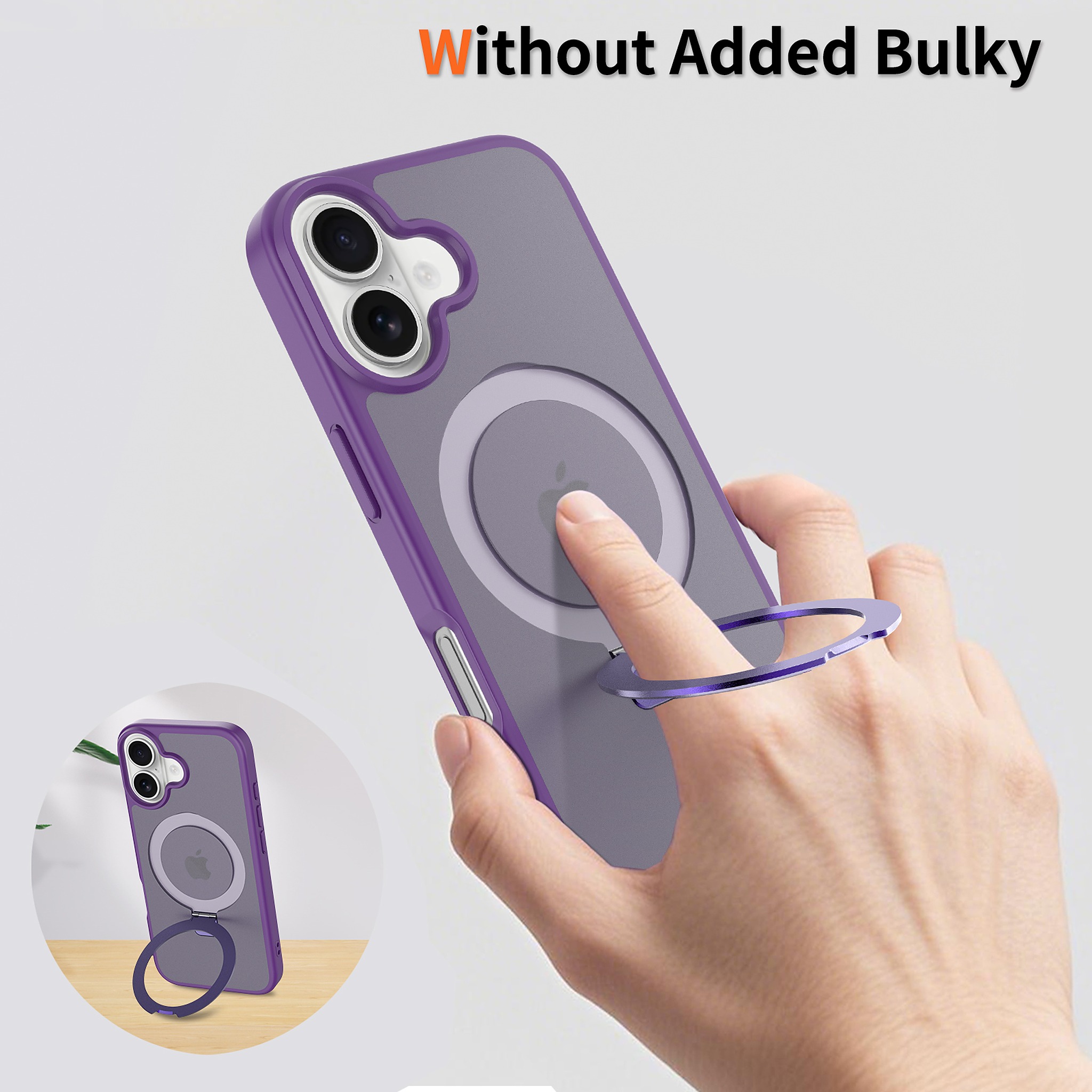 SendaFit Matte Skin-Feel Racket-Stand Case for iPhone 17 detail 23
