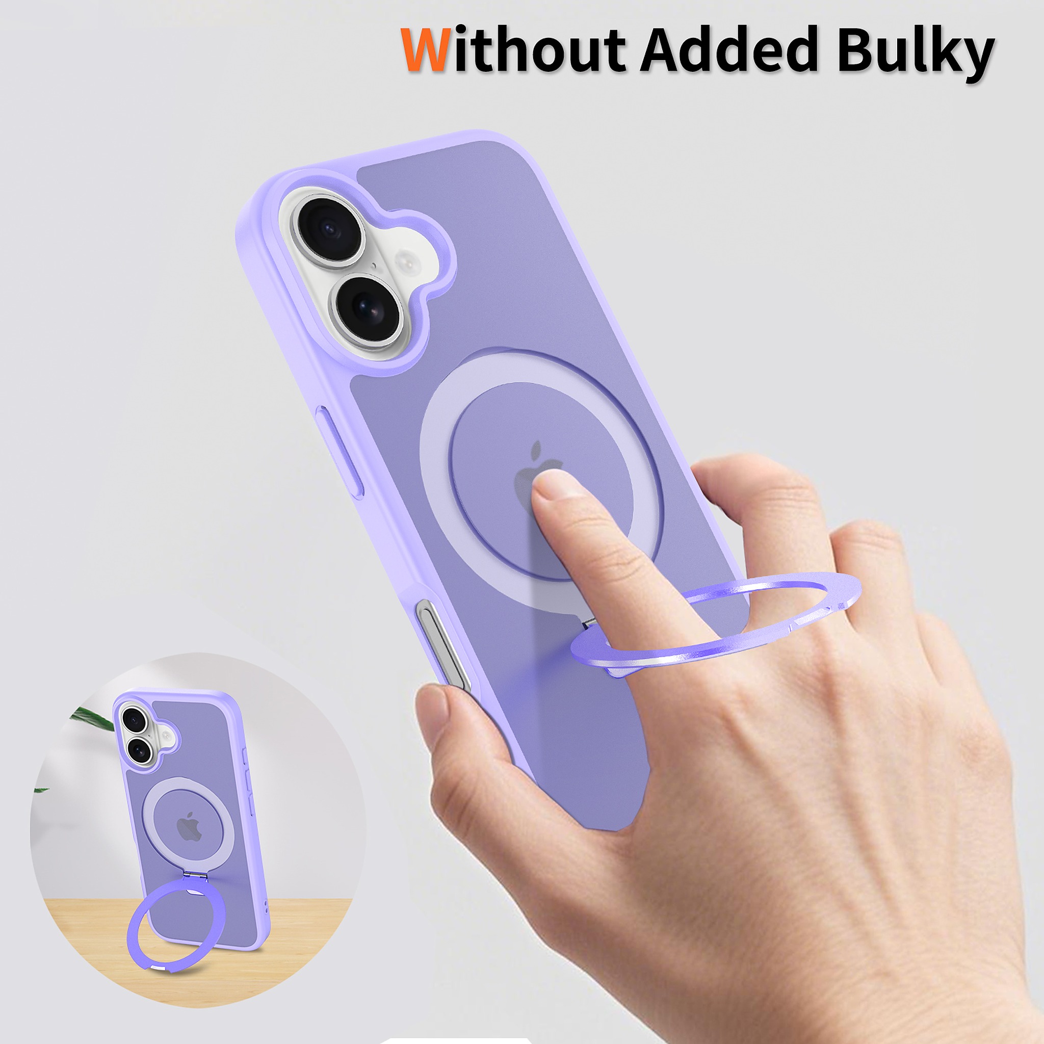 SendaFit Matte Skin-Feel Racket-Stand Case for iPhone 17 detail 24