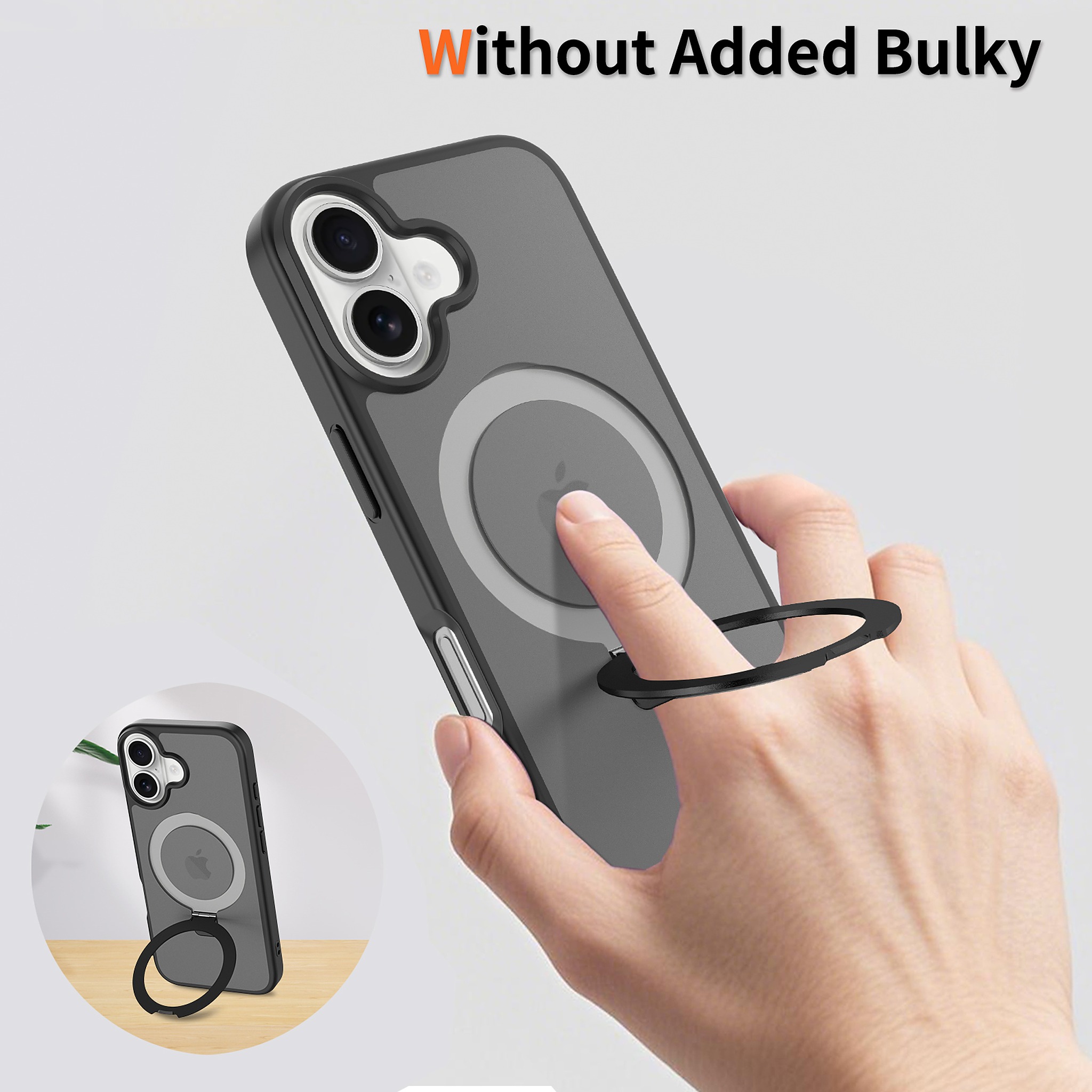 SendaFit Matte Skin-Feel Racket-Stand Case for iPhone 17 detail 28