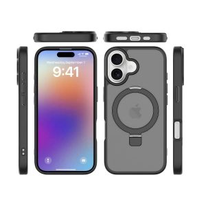 SendaFit Matte Skin-Feel Racket-Stand Case for iPhone 17