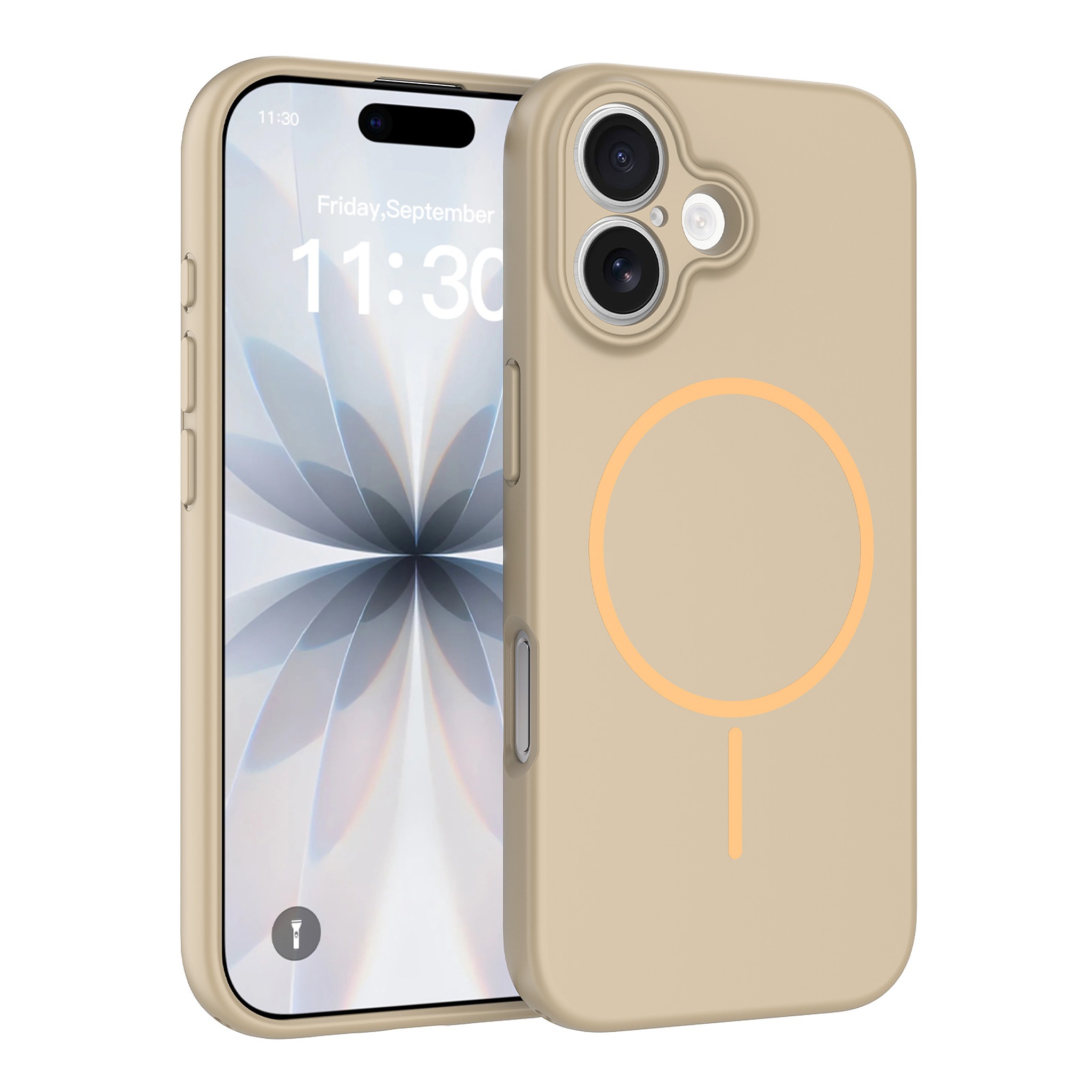 SendaFit Solid-Color Two-in-One MagSafe Case for iPhone 17 - Desert Gold