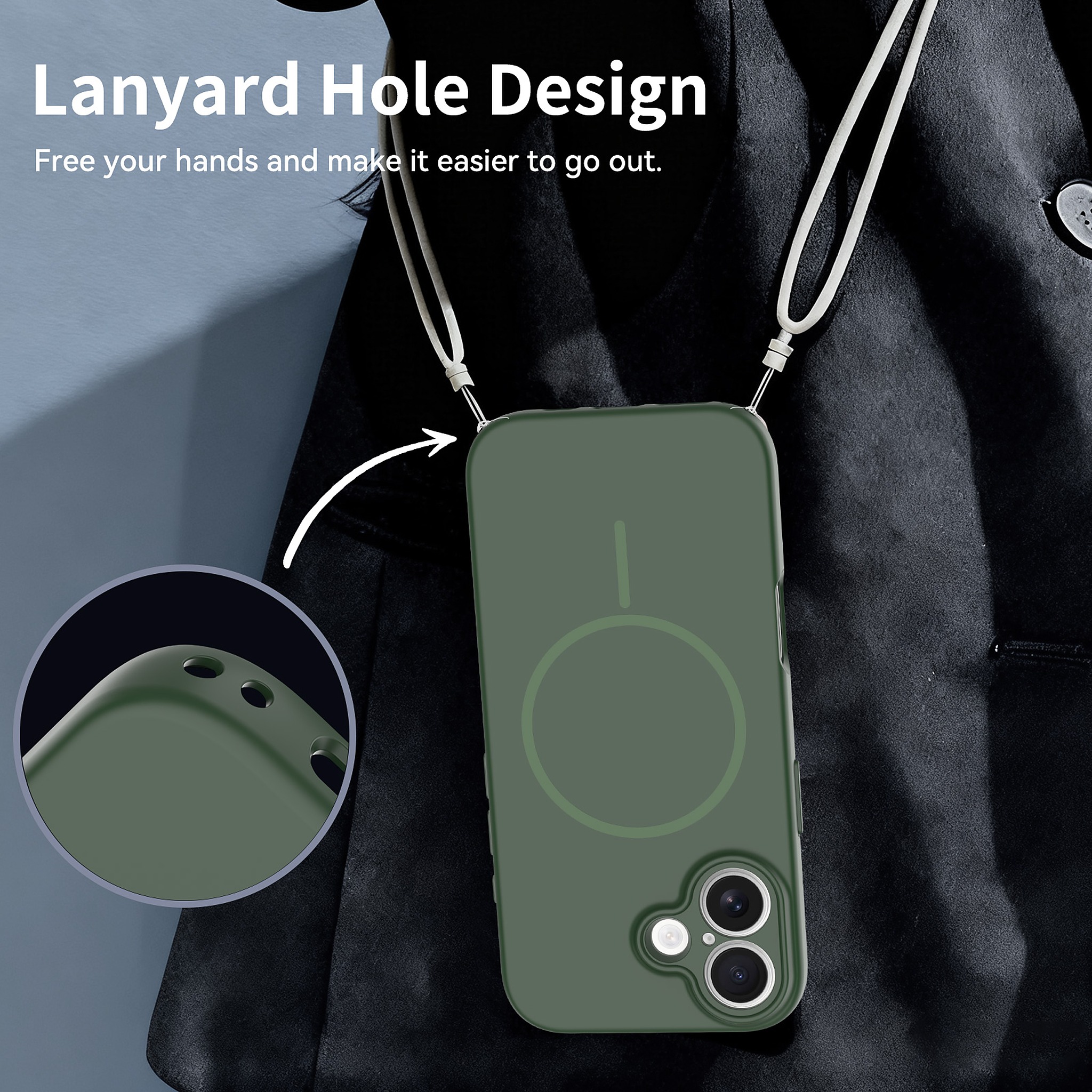SendaFit Solid-Color Two-in-One MagSafe Case for iPhone 17 detail 12