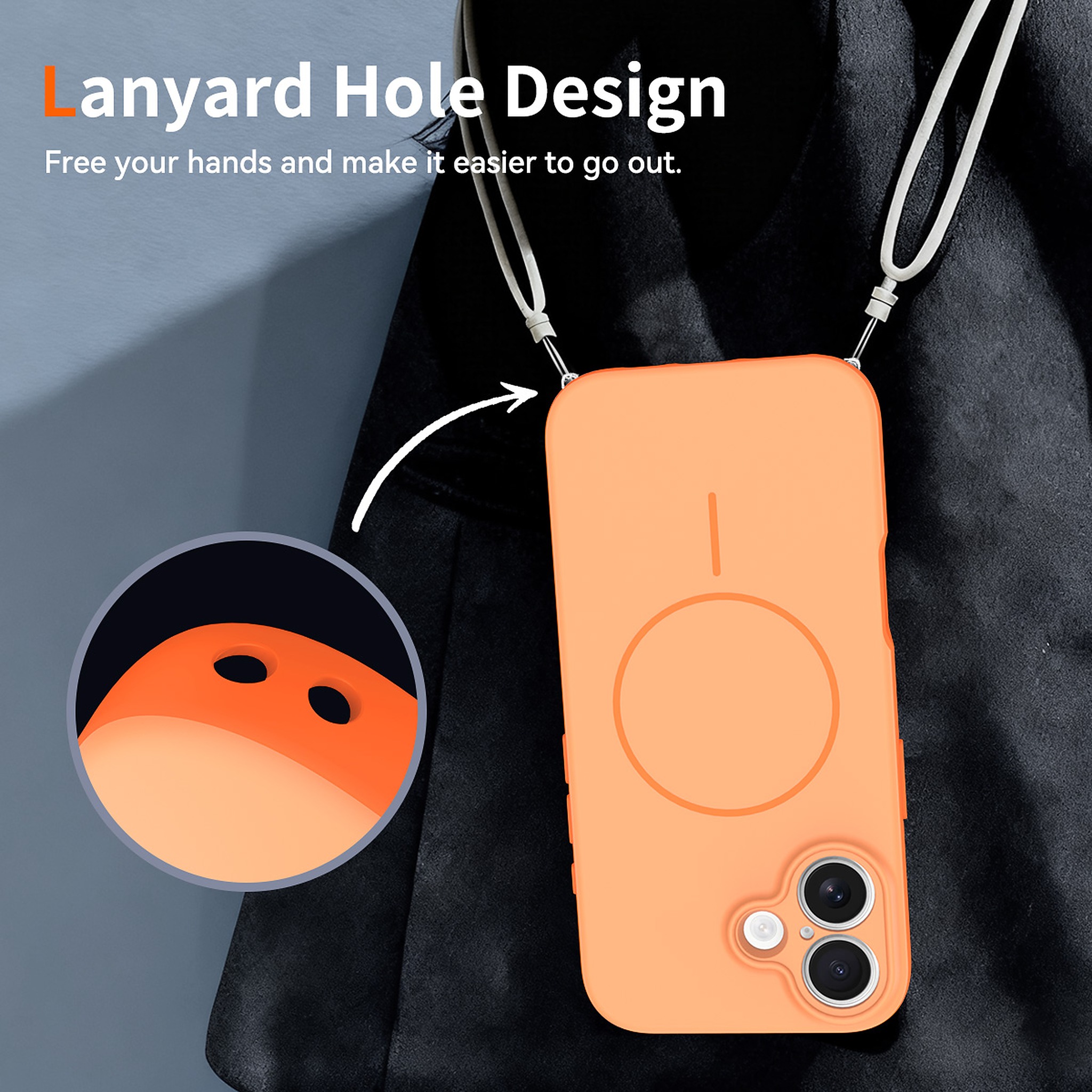 SendaFit Two-Tone Two-in-One MagSafe Case for iPhone 17 detail 3